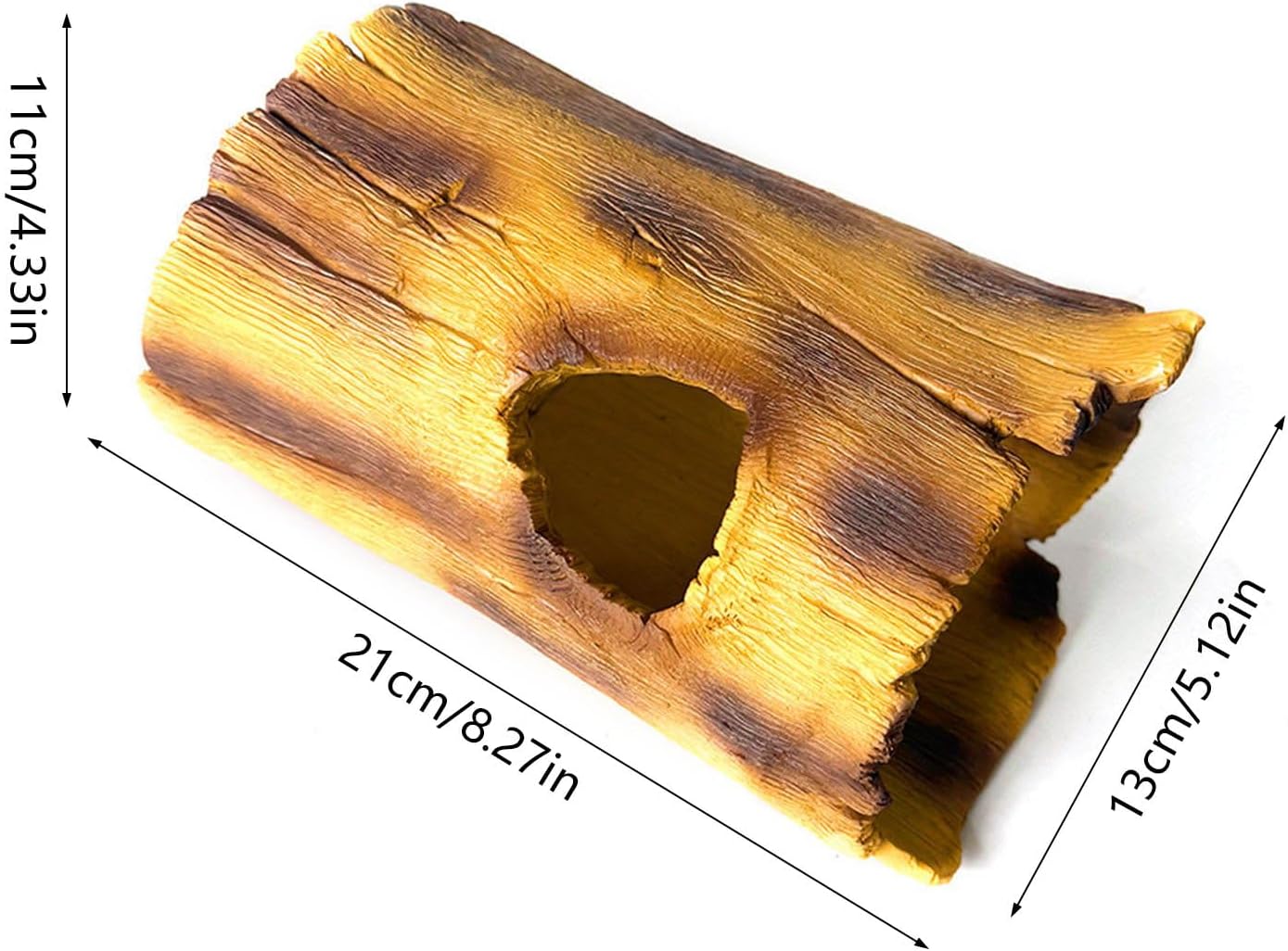 Natural Reptiles Habitats Decors Resin Hideouts Cave for Lizards Turtles Climbing Shelter Place Easy to