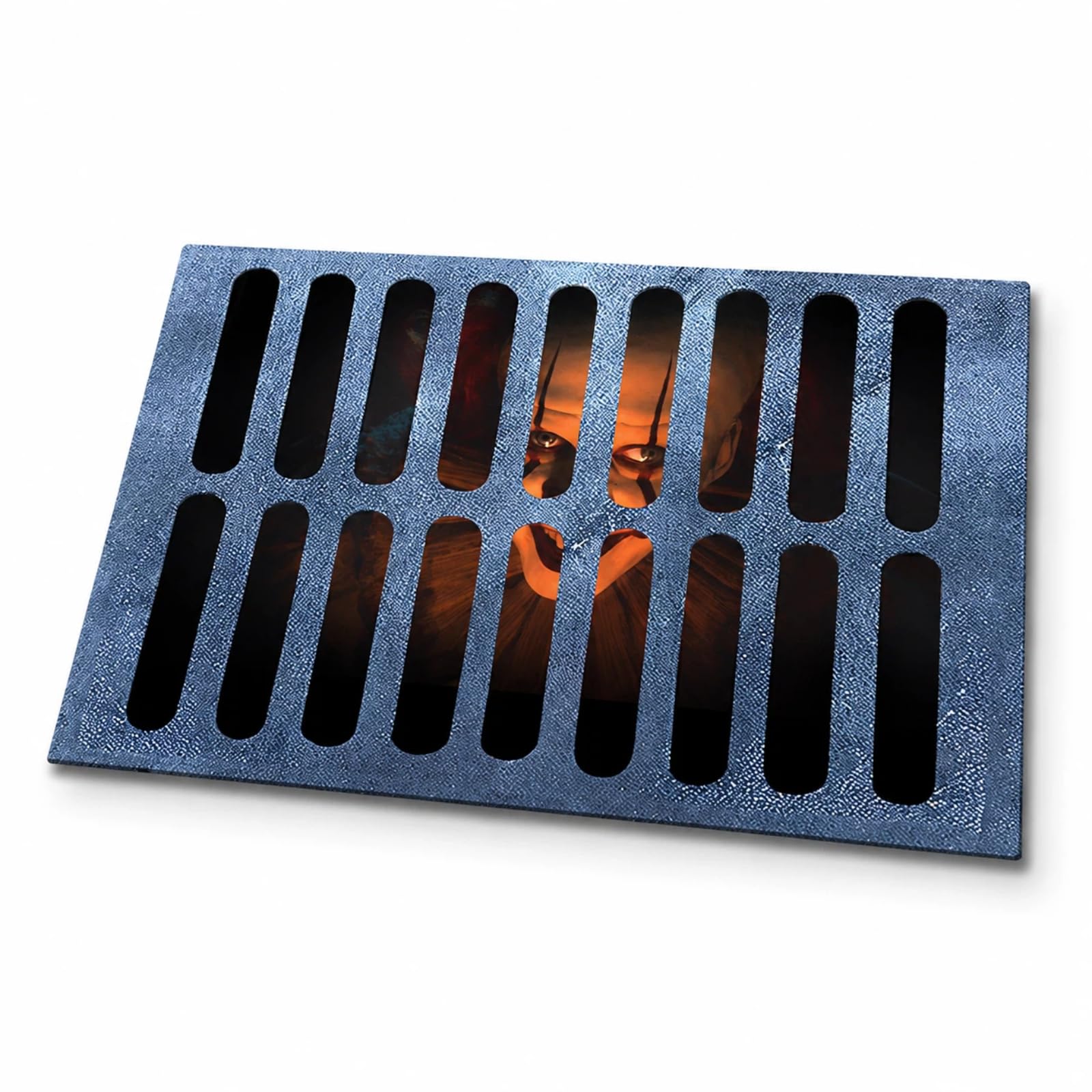 Halloween Door Mat, 40 x 60 cm Scary Clown Mat with Non-Slip Backing