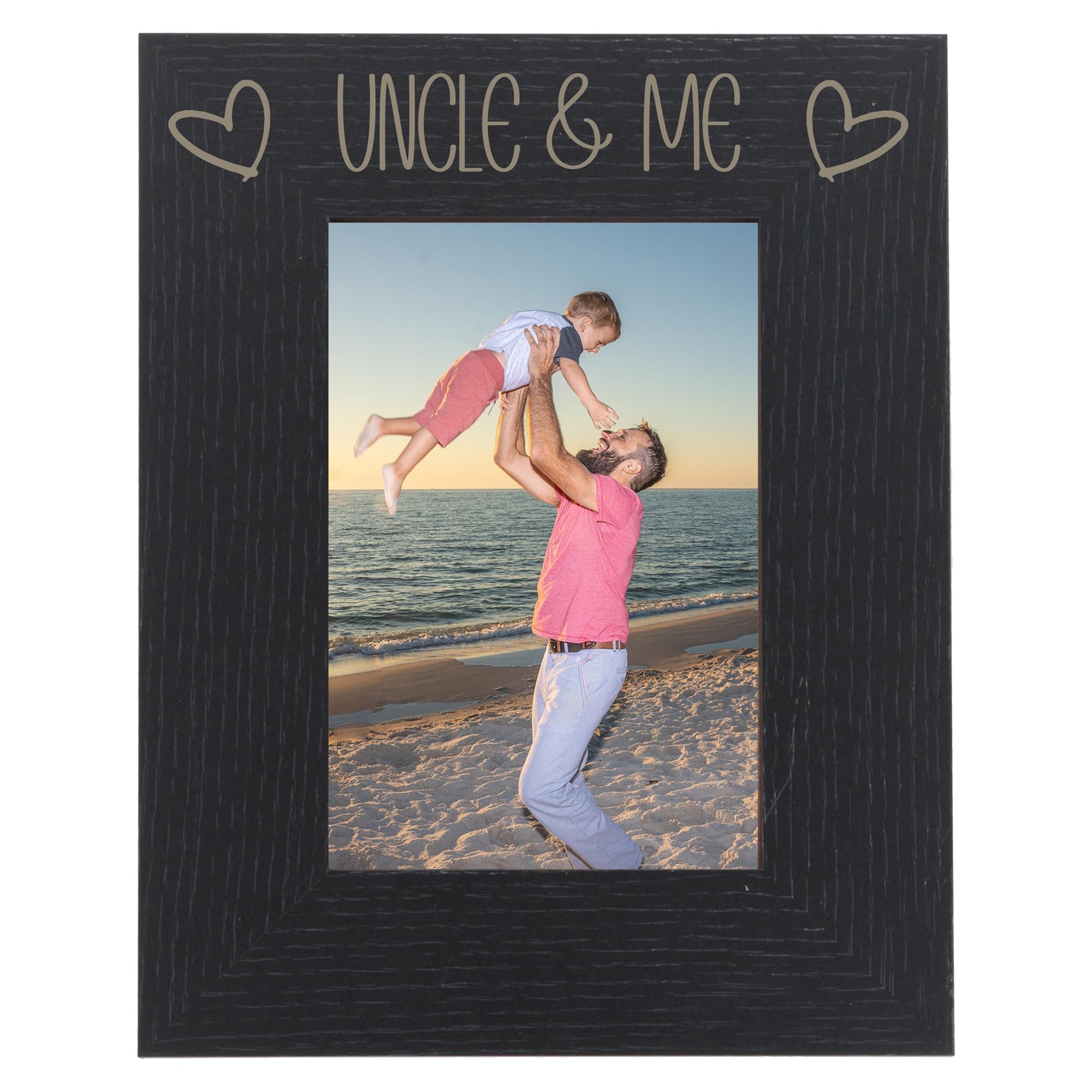 Cadre photo noir Uncle and Me format portrait 10 x 15 cm