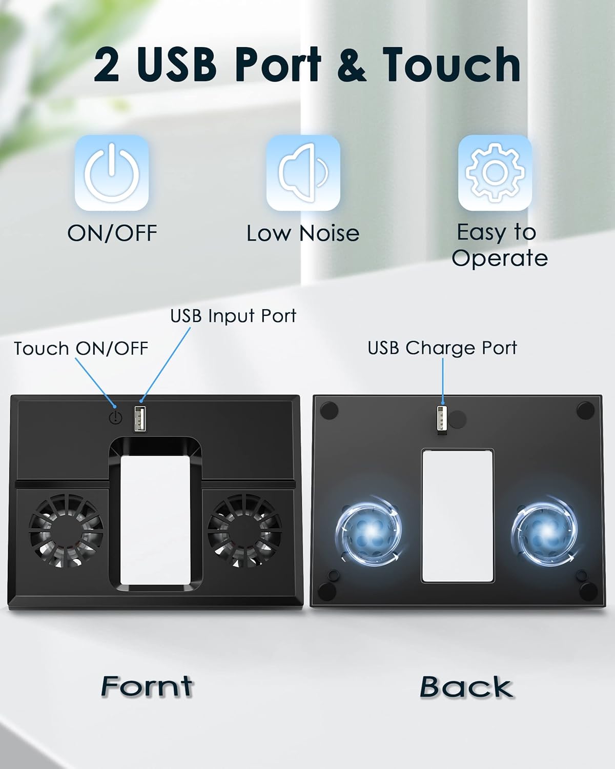 مروحة تبريد عمودية مزدوجة لجهاز Xbox Series X مع إ...