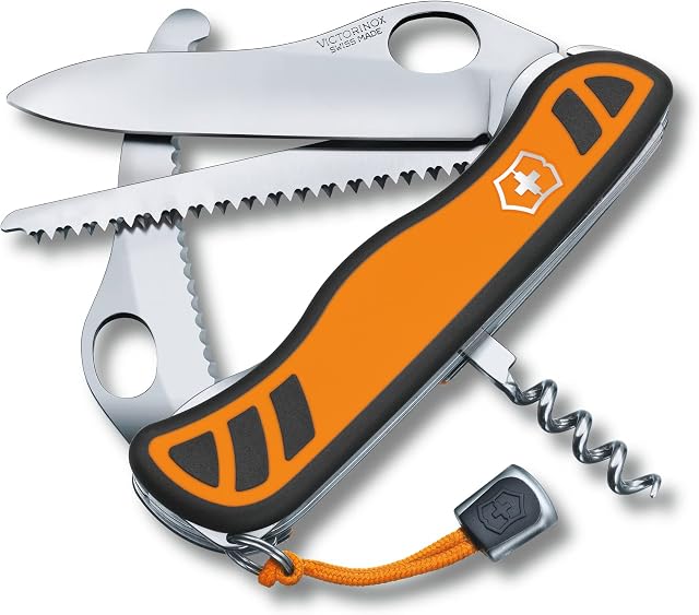 Victorinox Scyzoryk Hunter XT Grip (6 funkcji, regulowane ostrze waid), pomarańczowy/czarny