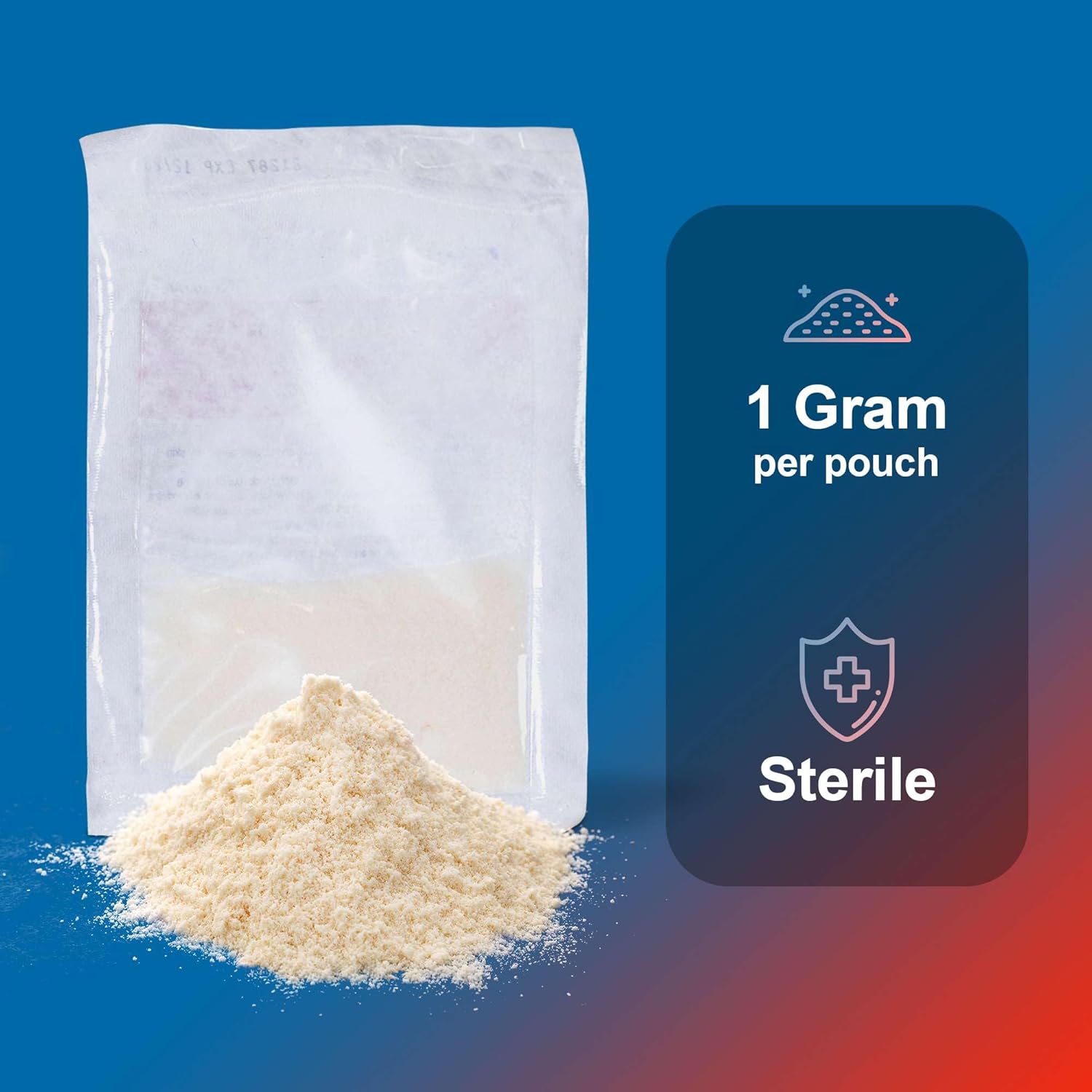 Collagen Wound Dressing Particles, 1 Gram - 5 Pouches of Collagen Powder for Wound Healing - Good for Burns, Scrapes, and Blisters - for Minimal to Heavy Exudate and Partial to Full Thickness Wounds