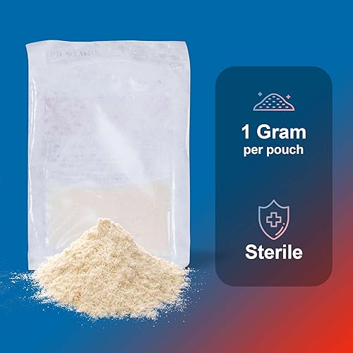 Miniatura 2 de Partículas de colágeno para vendaje de heridas, 0.04 oz  5 bolsas de colágeno en polvo para curación de heridas  Bueno para quemaduras, rasguños y