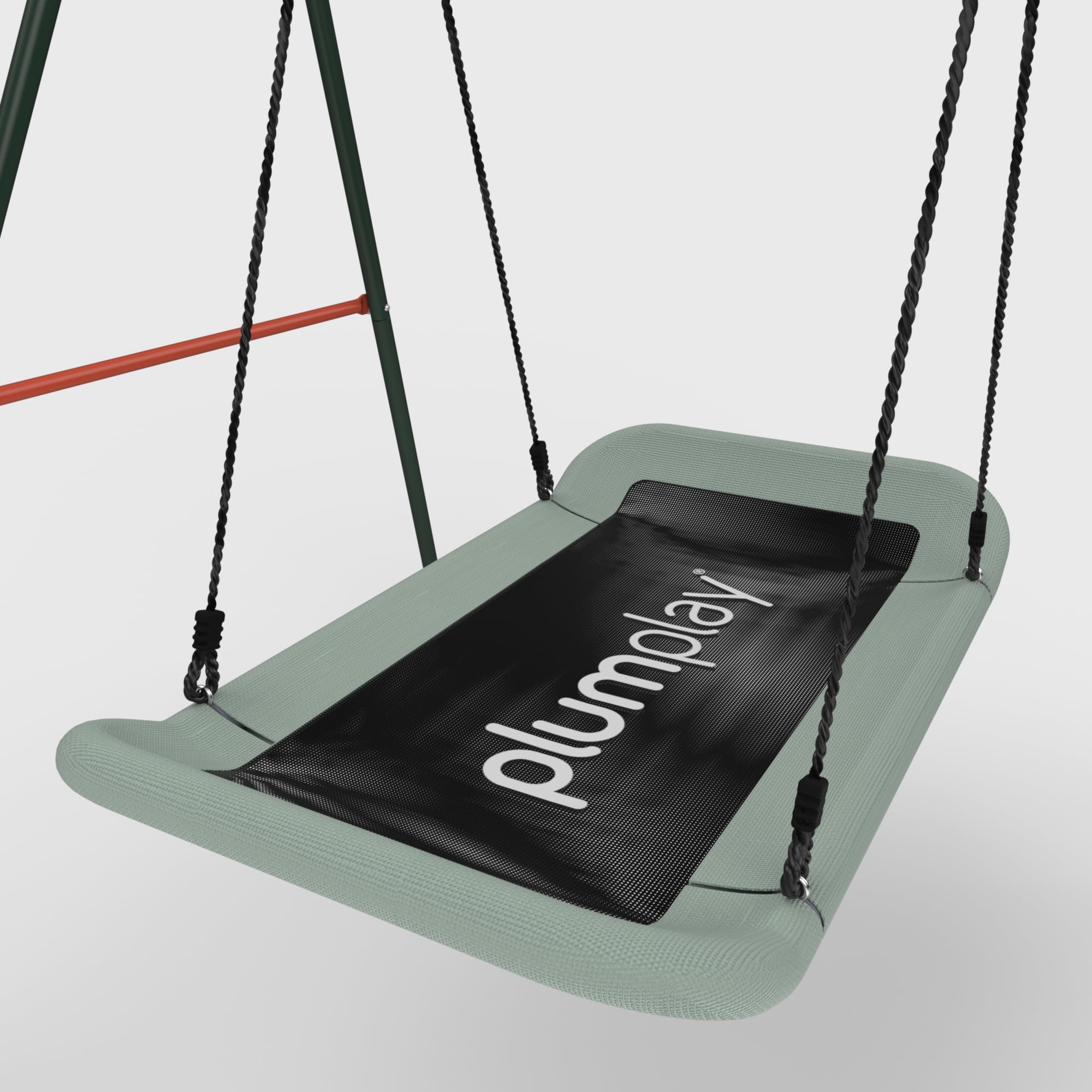 Plum Play - Altalena a 2 posti per bambini, robusta struttura in metallo, per un massimo di 2 bambini, peso massimo 100 kg, dai 3 anni in su, con tasselli inclusi