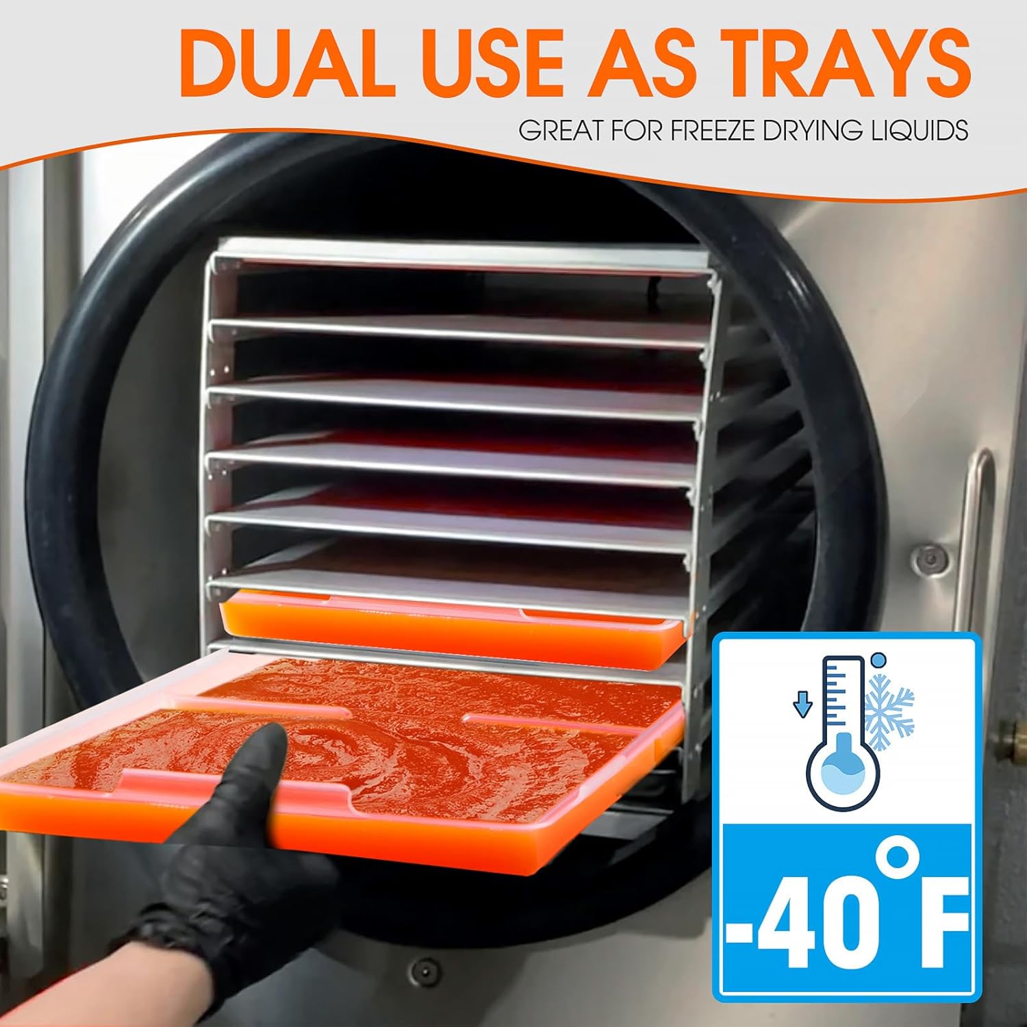 Large Tray Lids for Harvest Right Freeze Dryer Large Trays. 6 Pcs pack for Harvest right freeze dryer accessories