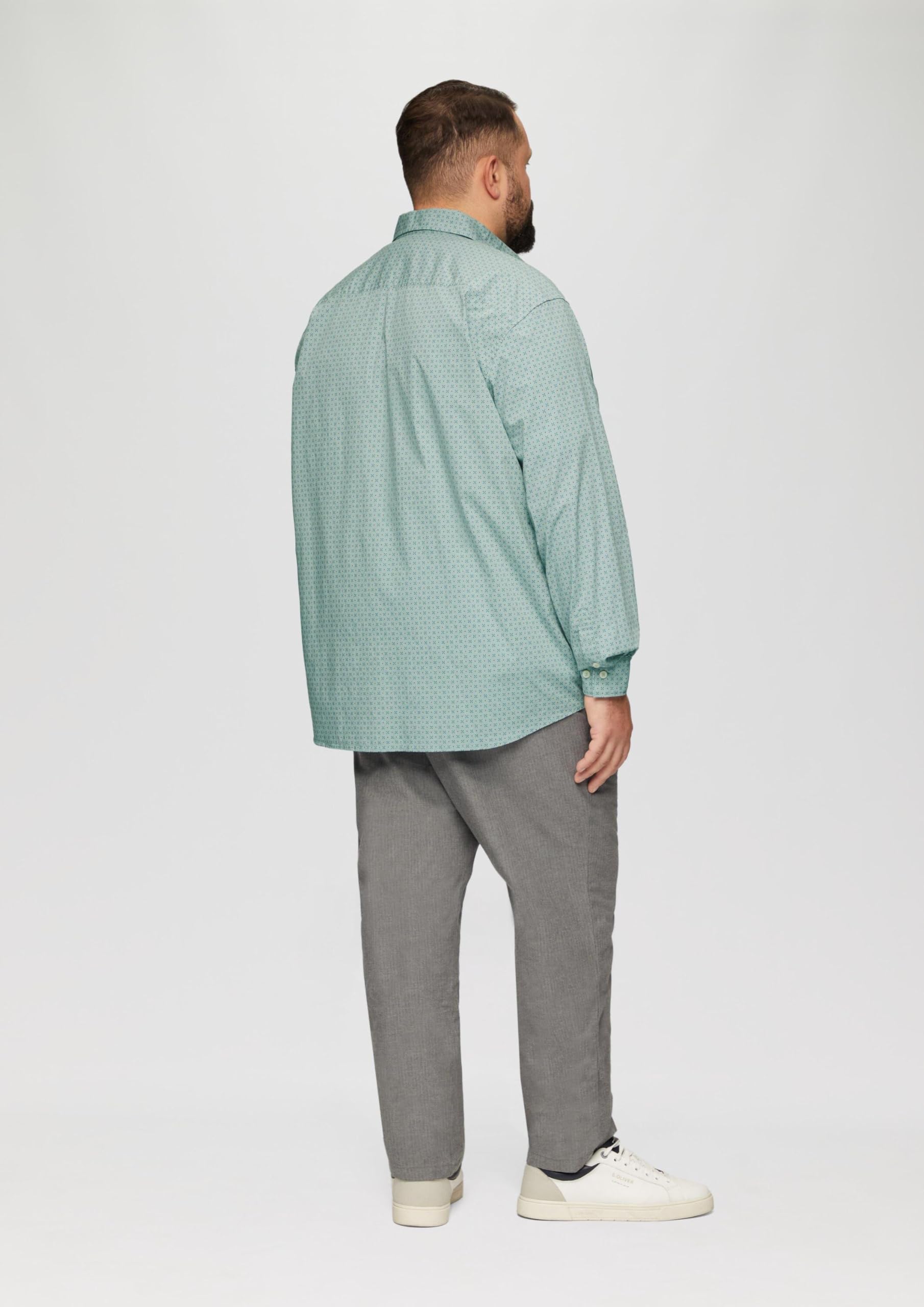 s.Oliver Big Size koszula z długim rękawem, krój slim fit, 72A5, 4XL
