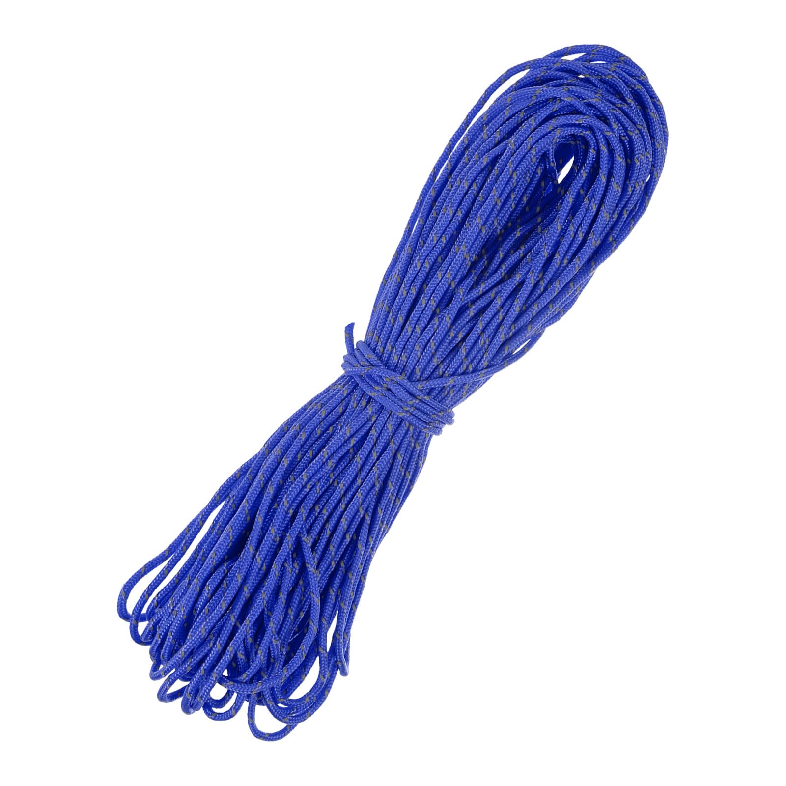 TIXIPEM 2 mm 98FT Reflective Guyline Camping Paracord [1PCS] - Guy Lines Ultralight Thin Cord Rope 3 Strands Paracord Use for Camping Tents & Tarps & Hiking - [Sapphire Blue] — image 1
