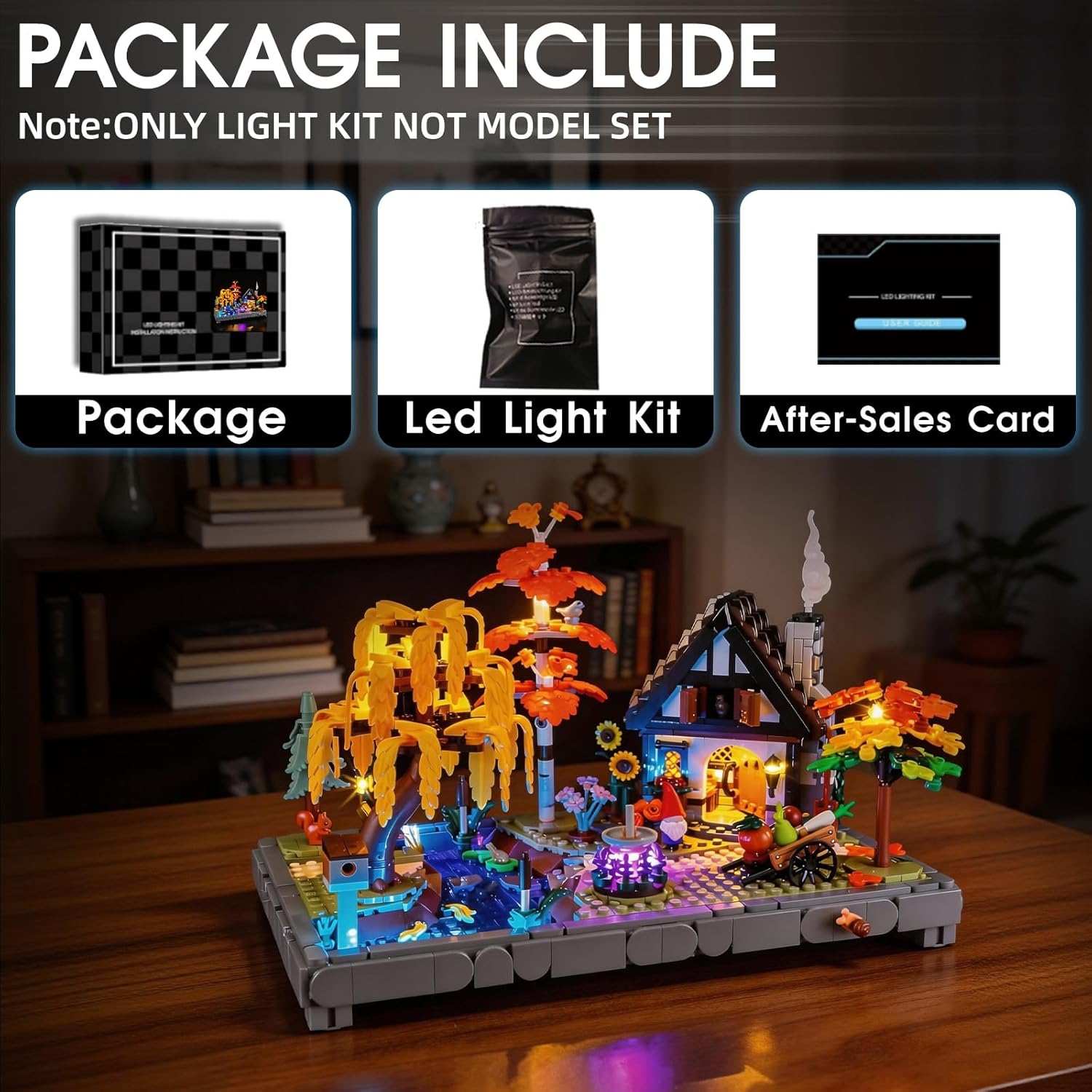 LED Light for Lego 11372 Autumn Cottage Garden Set, Light Kit Compatible with Lego 11372 Building Blocks Model, Not Included The Model Set