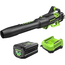 Greenworks 80V (770 CFM/190 MPH) Brushless Cordless Leaf Blower, Commercial-Grade Power for Autumn Leaf Composting, Spring Pollen Cleanup and Post-Snow Debris, Includes 4.0Ah Battery &amp; Rapid Charger