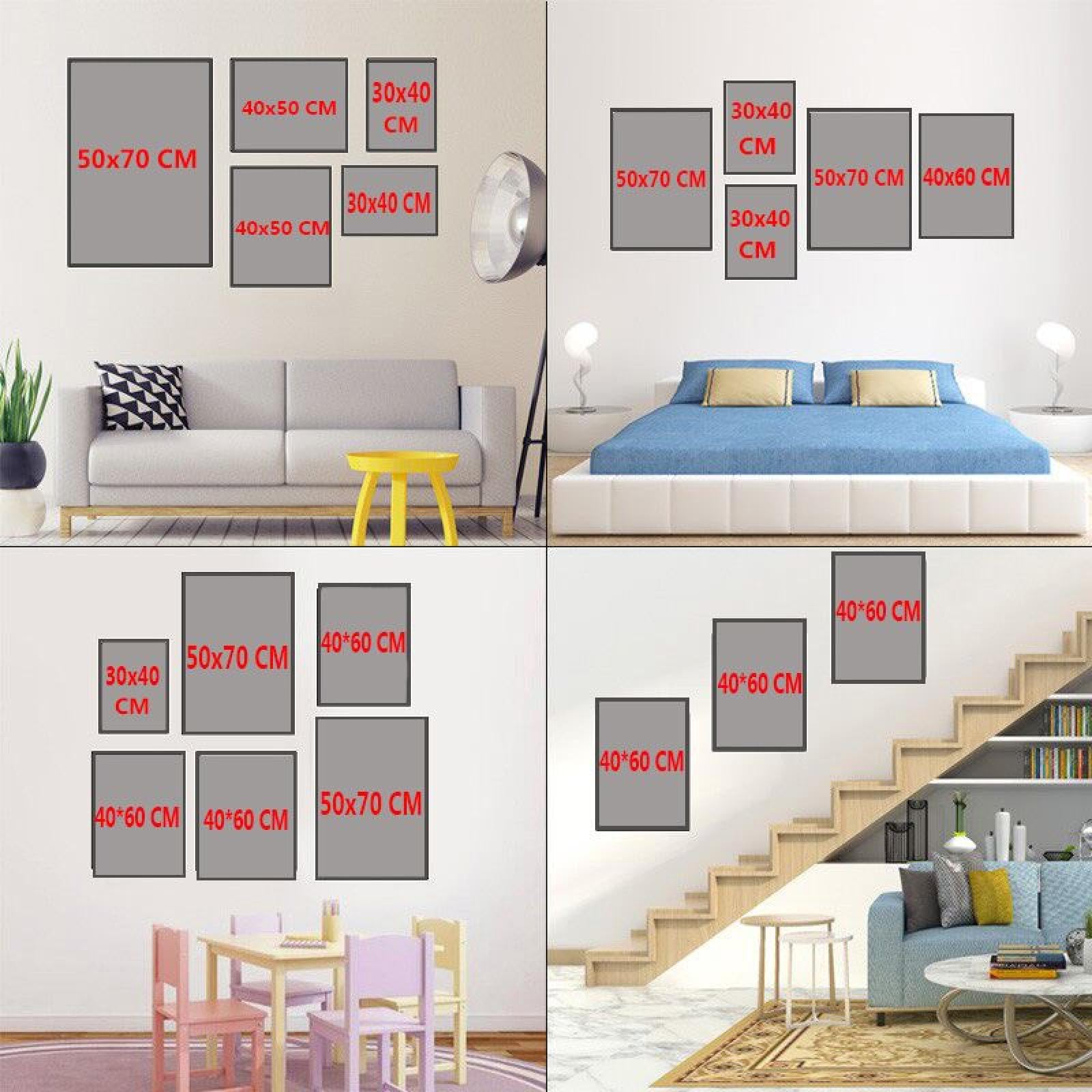 GKUVBF Mark Rothko Arte Astratta Classica Poster Stampe su Tela Arte della Parete Rothko Riproduzione Immagine per Soggiorno Decorazioni per la Casa 70x100 cm-3 Pezzi Senza Cornice