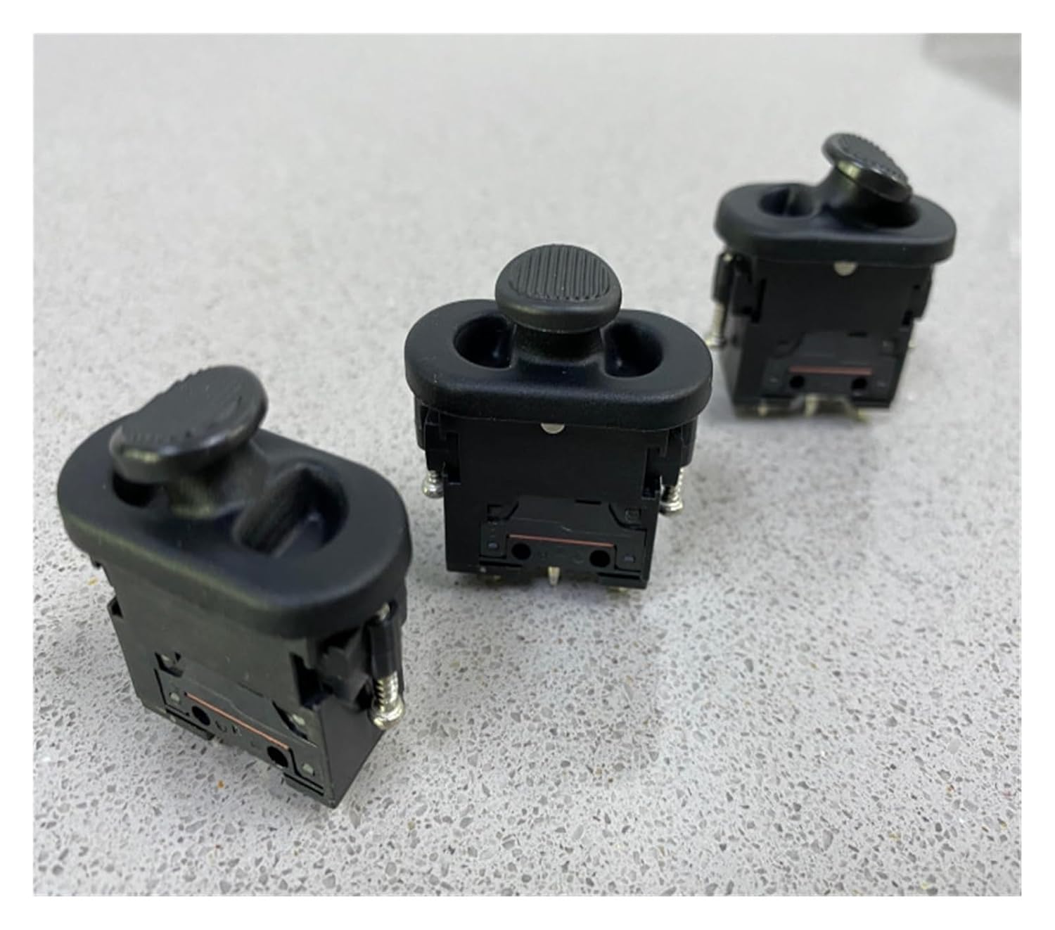 SMC106B Rocker Switch Rocker Switch, Three-speed Switch Rocker Switch Embedded Inlay Switch(3 speed round cap self-locking)