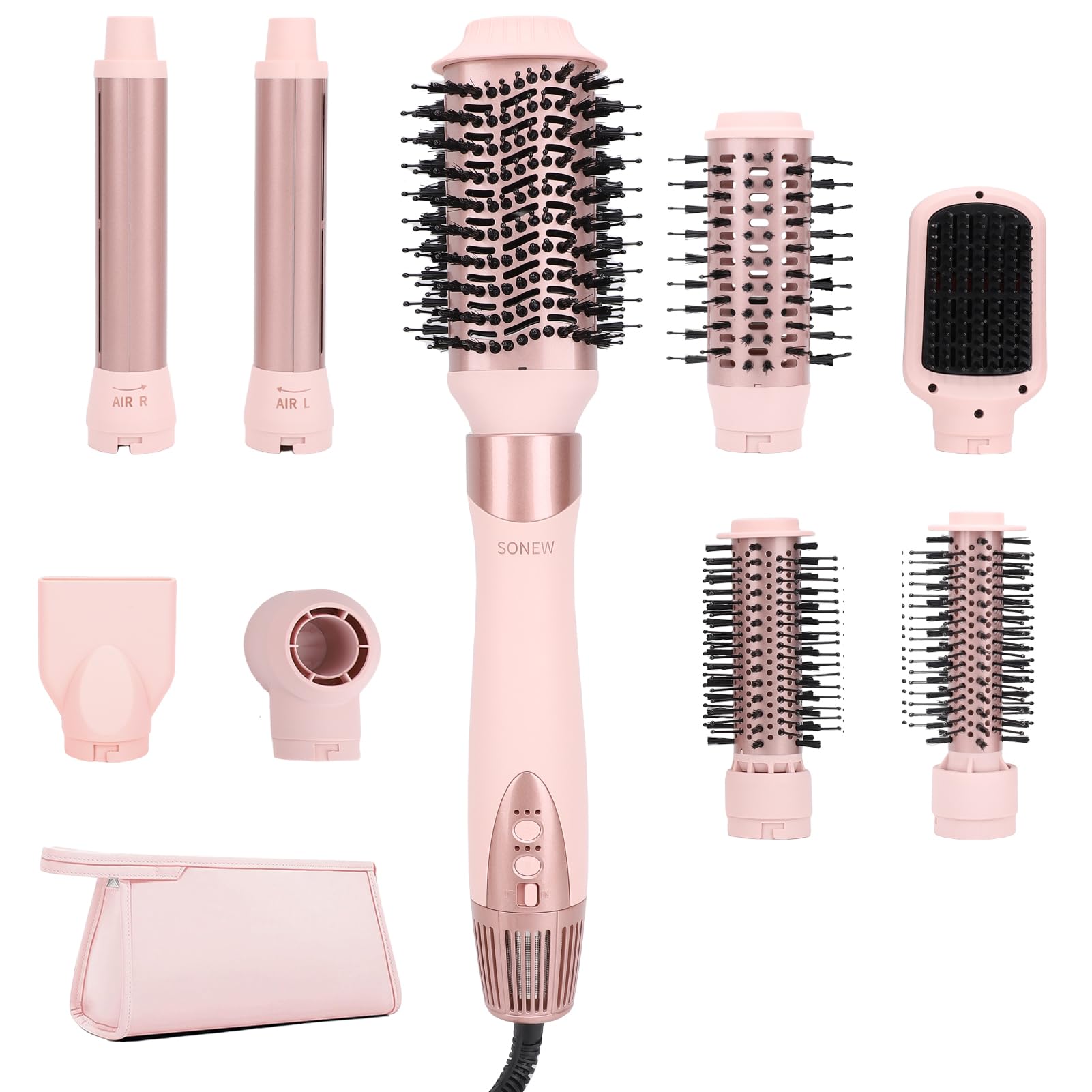 AraSyleon Automatic Curling Iron Bi-Directional, 32 mm, 3-Temp 30s Heating, Ion  Anti-Burn, Hair Curler for Long Hair, White