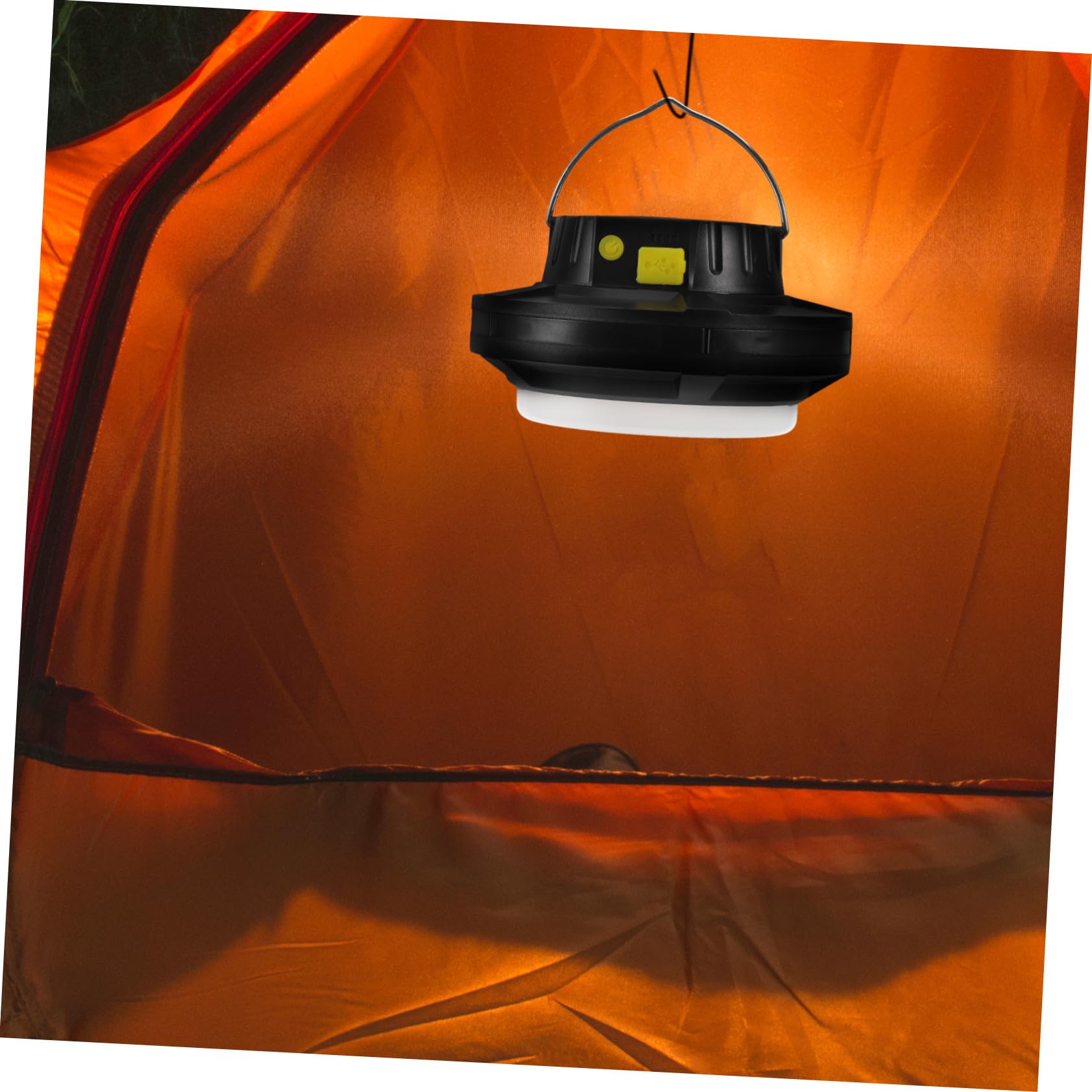Linterna Solar Camping Recargable USB Luz Emergencia Portátil Rotativa para Senderismo y Viajes al Aire