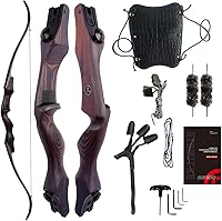 Sanlida Hermit X8 ILF Takedown Recurve Bow - 60/62" Hunting Bow Kit for Adults, 25-60lbs Draw, RH, Stable Precision Shooter