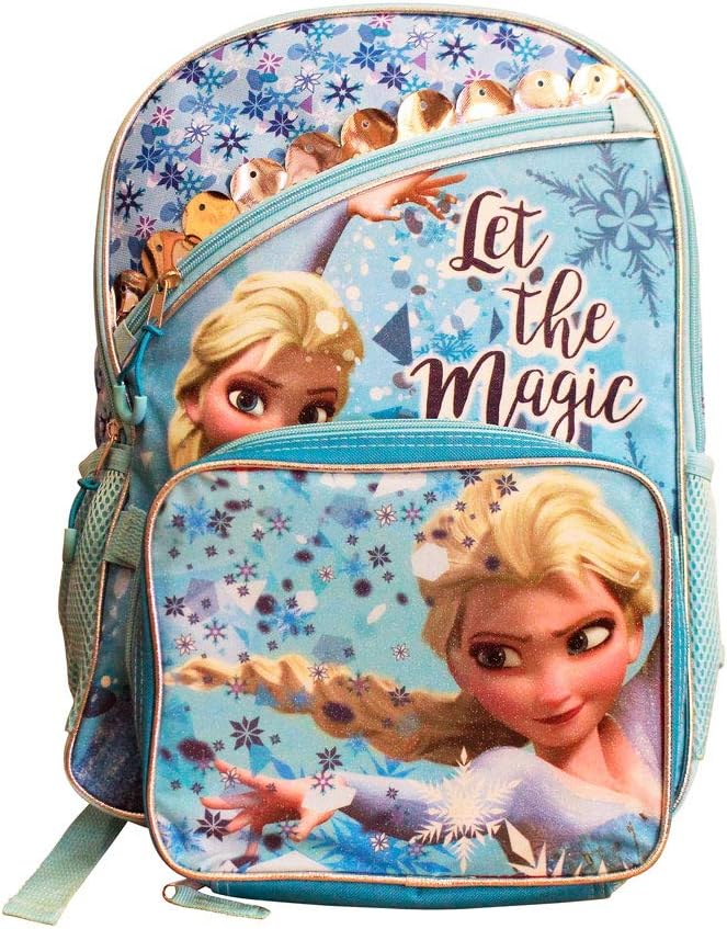 Disney Frozen16" Backpack and Lunch Bag 2 Piece Set