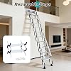Wall Mounted Attic Stairs, Folding Loft Ladder Stairs, Telescopic Ladder With 2 Handrails, 660LBS/300KG Capacity, Attic Stairs for Indoor, Outdoor, Storehouse, Basement, Garage (2.94-3.04m/9.6-9.9ft)