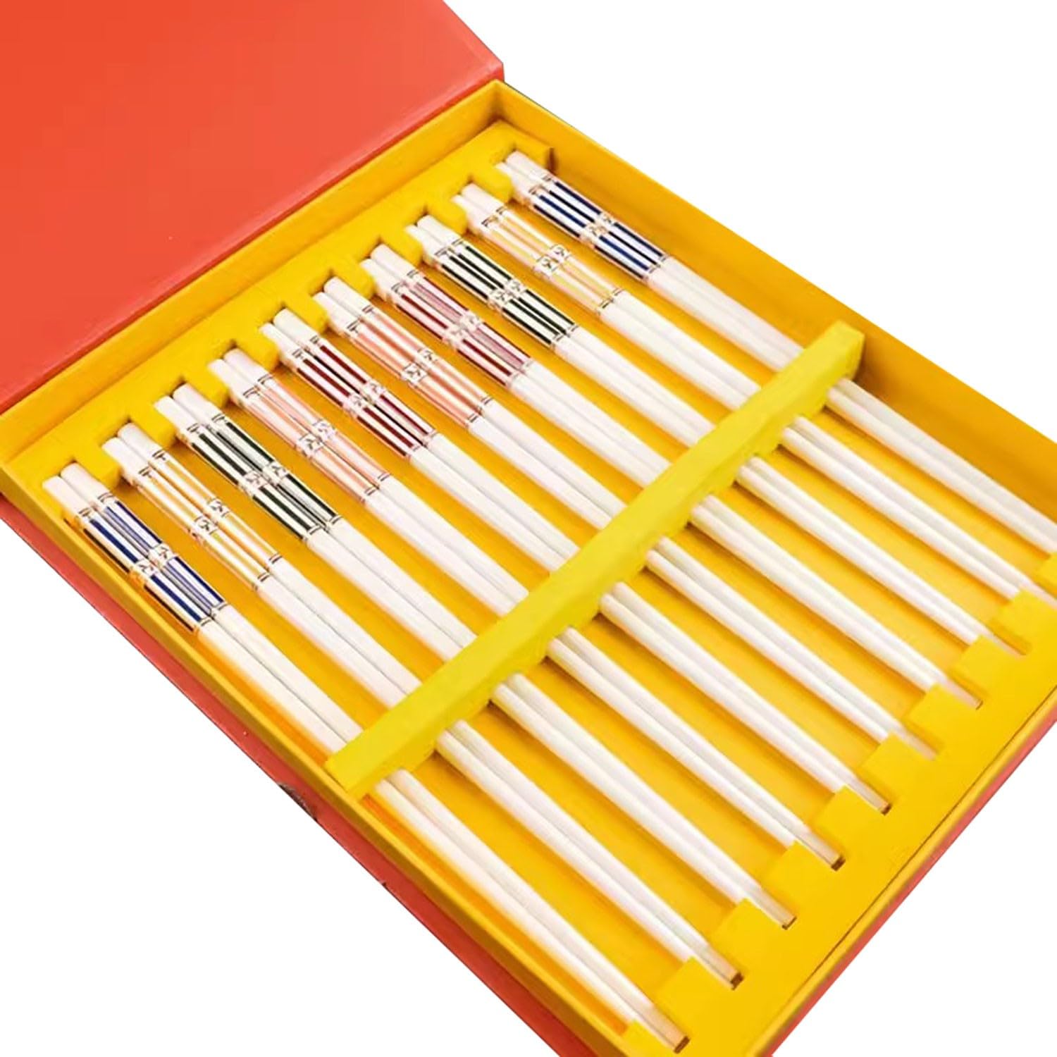 Baguettes en céramique, Baguettes en métal, baguettes japonaises céramique, coffret cadeau de haut gamme(A)
