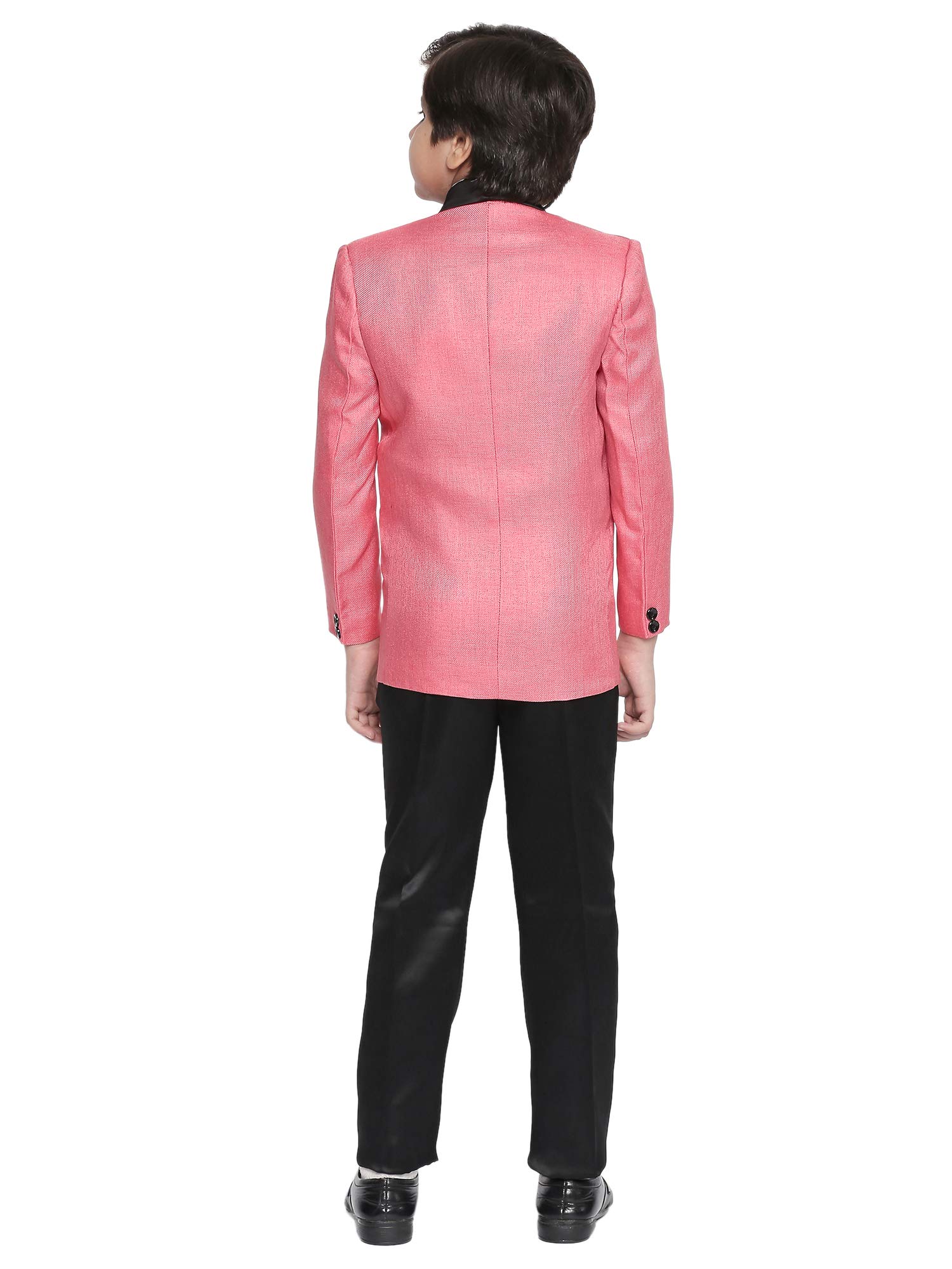 Jeetethnics Boys Pink Coat Suit Set with Waistcoat Shirt and Trousers (9063DJ) 1
