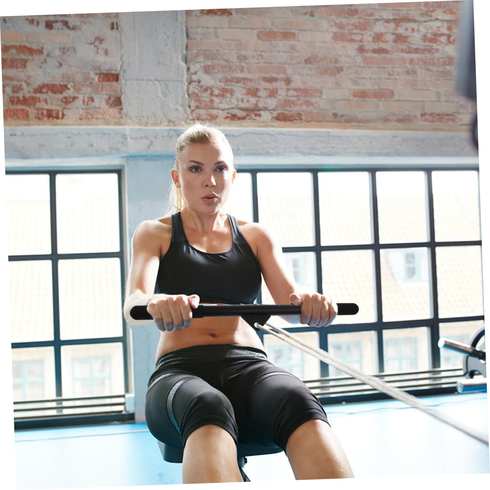 Didiseaon 1 Pc Tirante Barra De Poder Barra De Entrenamiento De Bíceps Barra De Prensa De Tríceps hacia Abajo Brazo Tríceps De Polivinilo Aptitud Física Barra De Ejercicio Familiar
