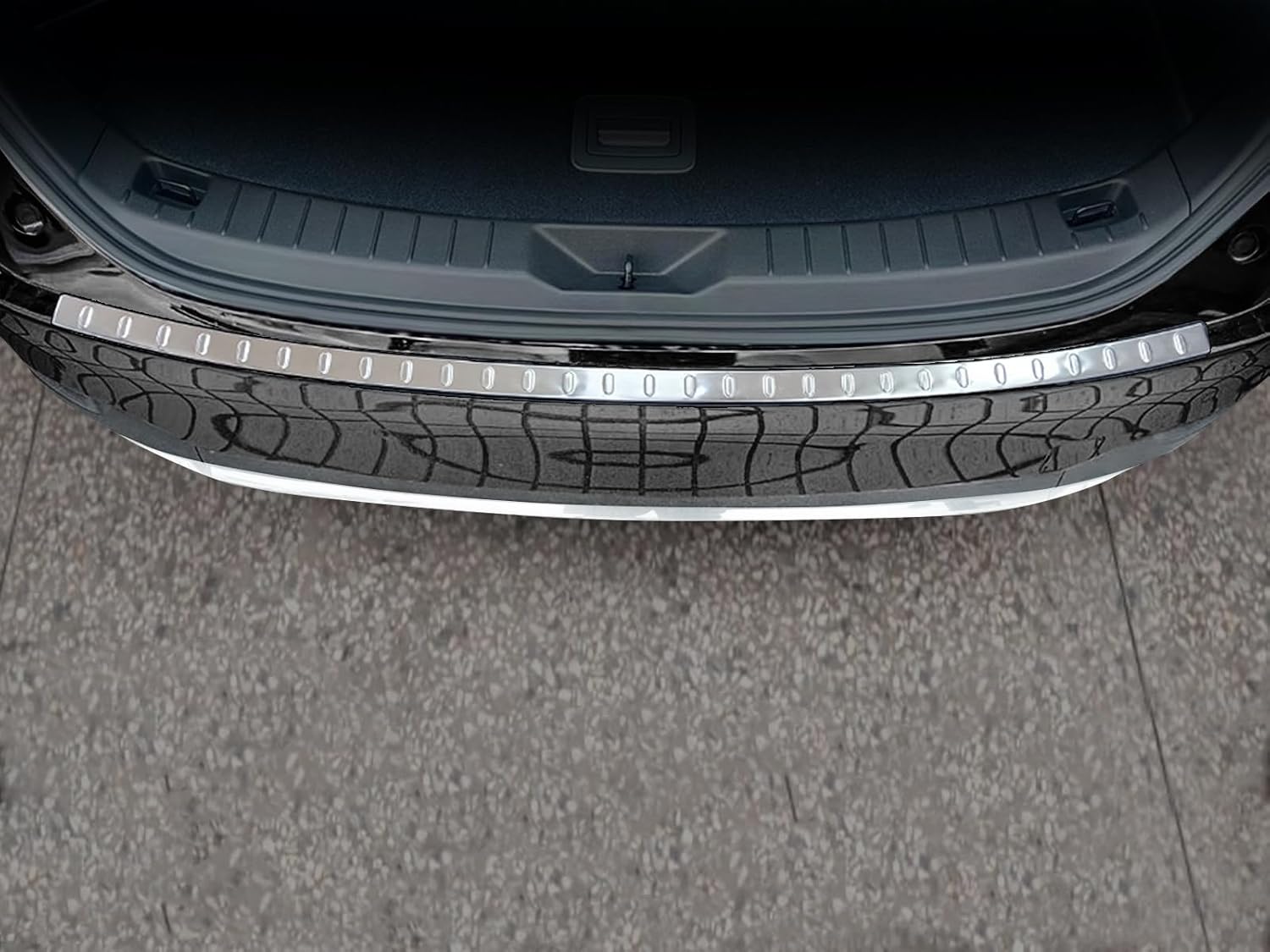 Rear Bumper Protector Guard for Mazda CX-90 CX-70 2024 2025 CX70 CX90, Stainless Steels Chrome Accesories Cover Trunk Door Sill Protection Suitcase Luggage SILVER