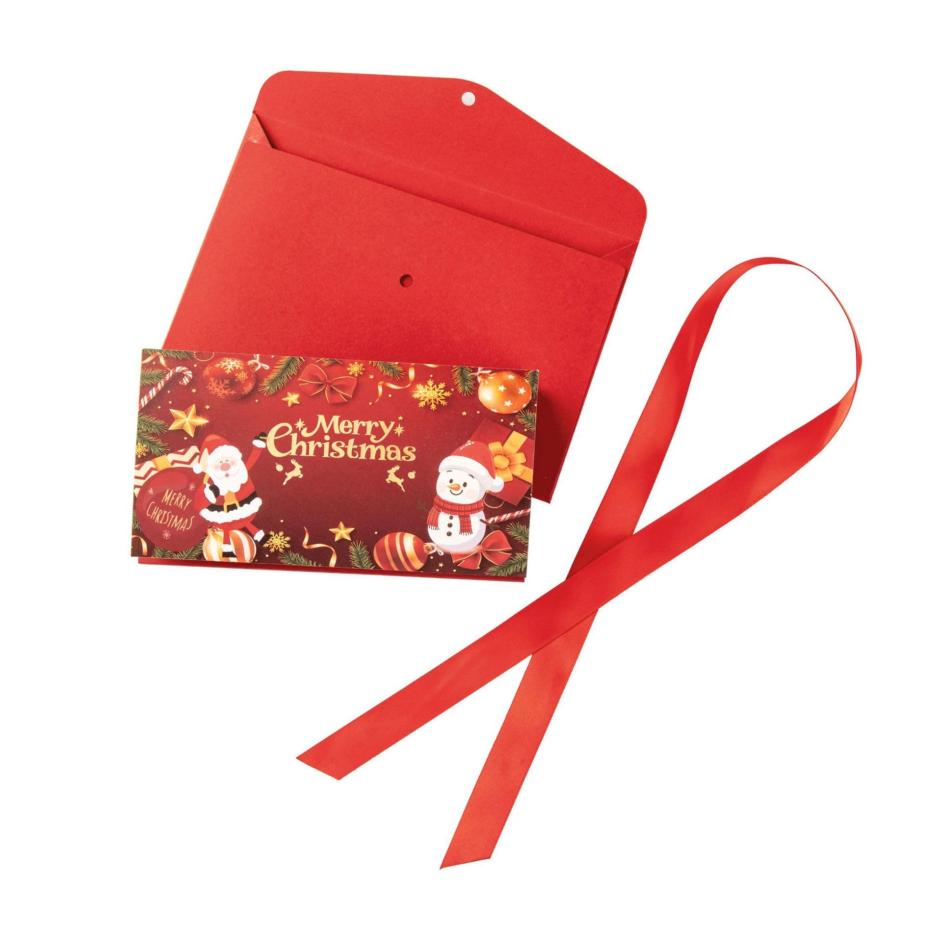 sodeber Christmas Cash Gift Cards Holder with Envelope 6 Slots Money for Holiday Money Storage and Festival Gift Exchange Festival Cash Envelope