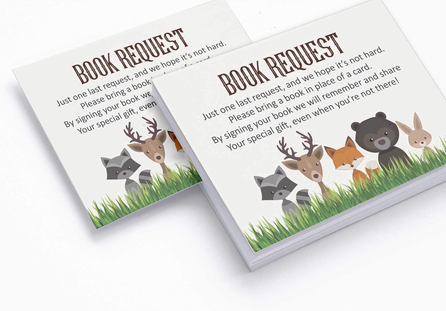 Set of 30 Jungle Animals Baby Shower Invitations-Diaper Raffle Tickets and Baby Shower Book Request Cards Gender Neutral Invites Its A Boy Its A Girl