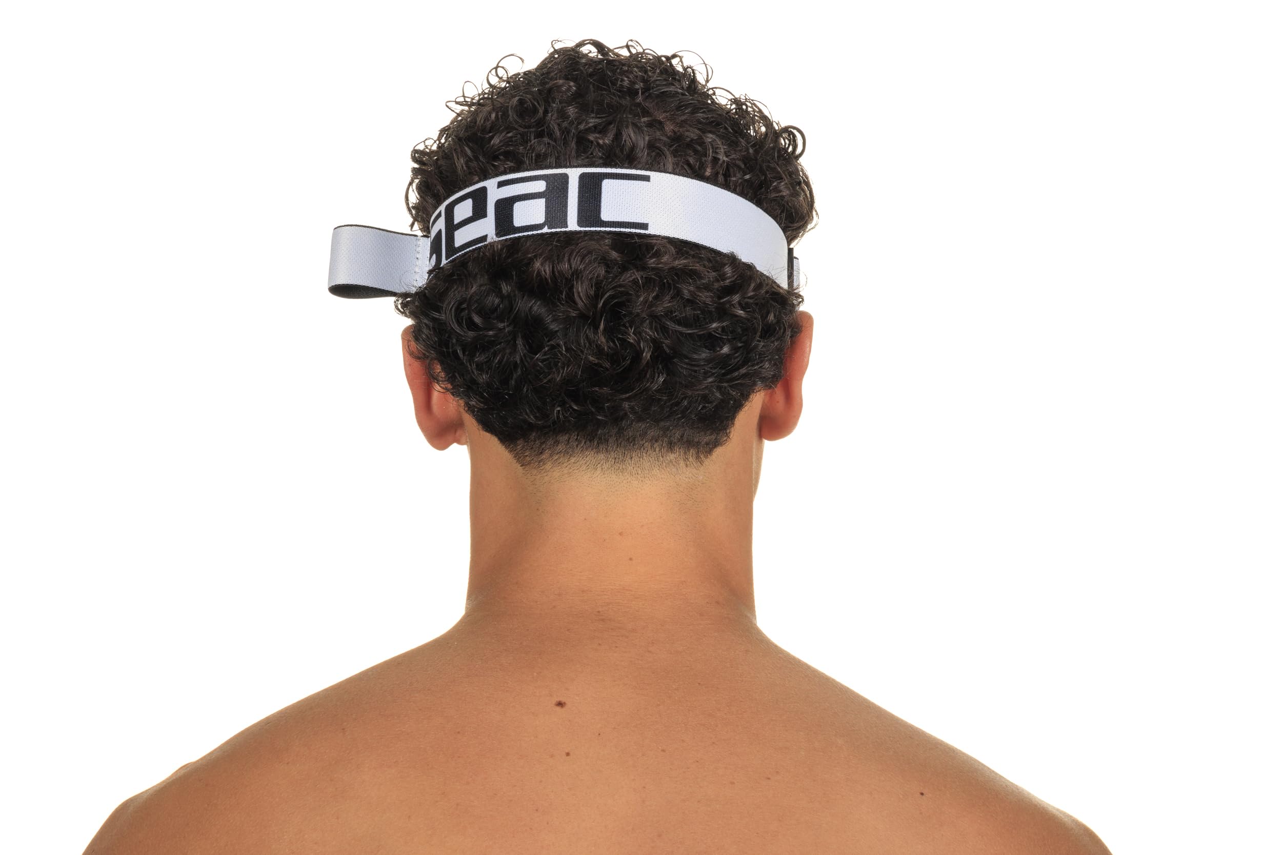 SEAC Chiara Máscara de Lente Doble de Vidrio Templado para Buceo y Snorkeling con Hebilla 3D, con Correa Textil o de Silicona, Unisex Adulto