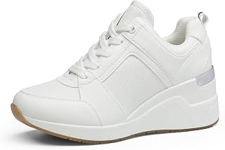 High Heeld Wedge Sneakers for Women - Ladies Hidden Sneakers Lace Up Shoes, Best Chioce for Casual and Daily Wear