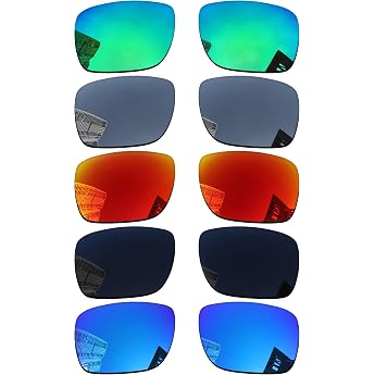 Acefrog 5 Pairs Polarized Replacement Lenses for RayBan Meta Wayfarer RW4006 50mm Sunglasses Perfect Fit Shatterproof Scratch Resistant Value Pack