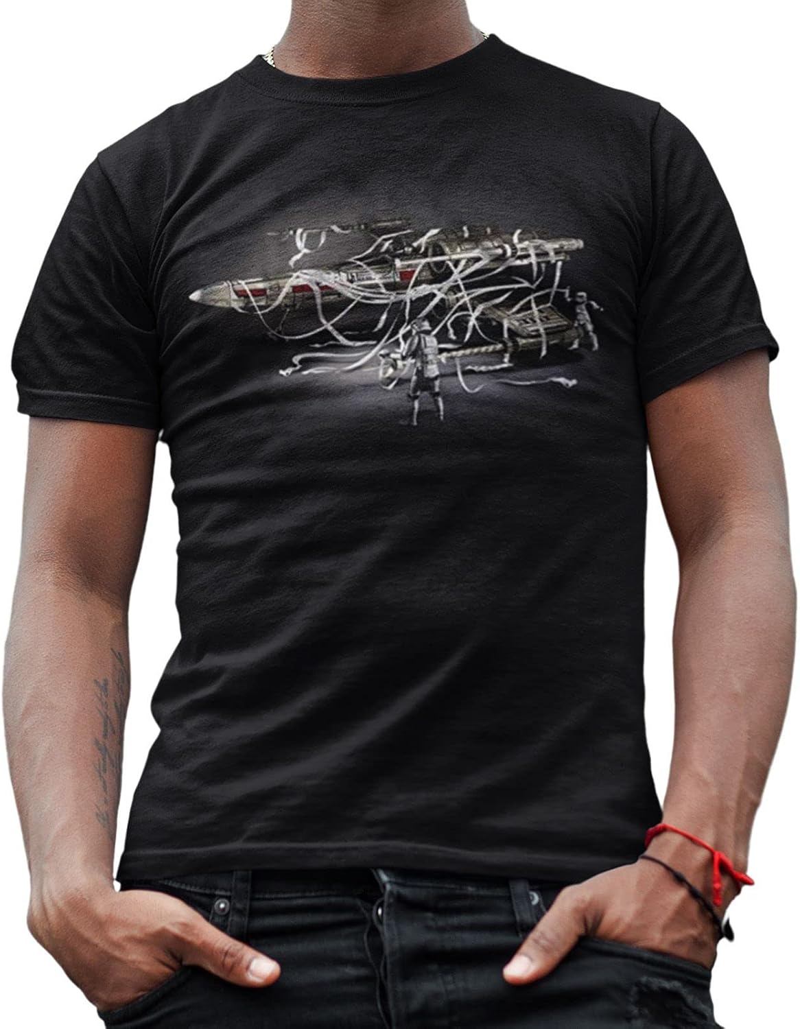 STAR WARS Stormtrooper X-Wing Toilet Paper Adult Men's Graphic T-Shirt