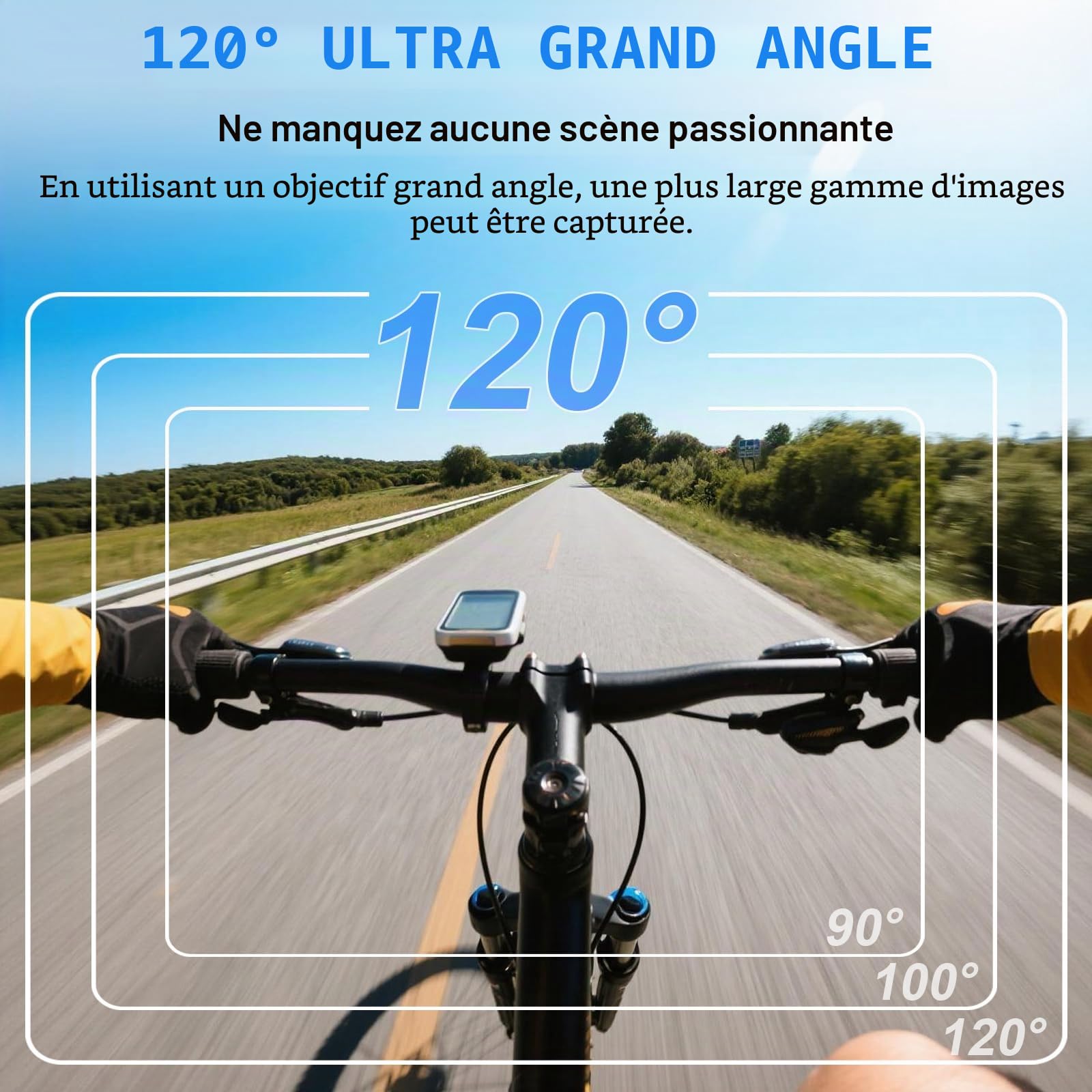 Camera Portable Miniature 1080P HD, Mini Caméra Sport 120° Grand Angle | Clip Rotatif 360° et Clip Magnétique, Multifonction Accessoires, Petite Caméra Vidéo pour Moto/Vlog/Cyclisme/Gym/ Randonnée