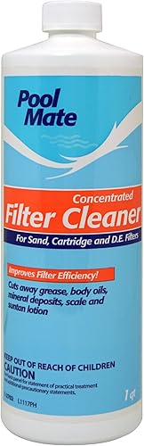 Pool Mate Limpiador concentrado de filtro de piscina de 1 cuarto de galón, fabricado en Estados Unidos