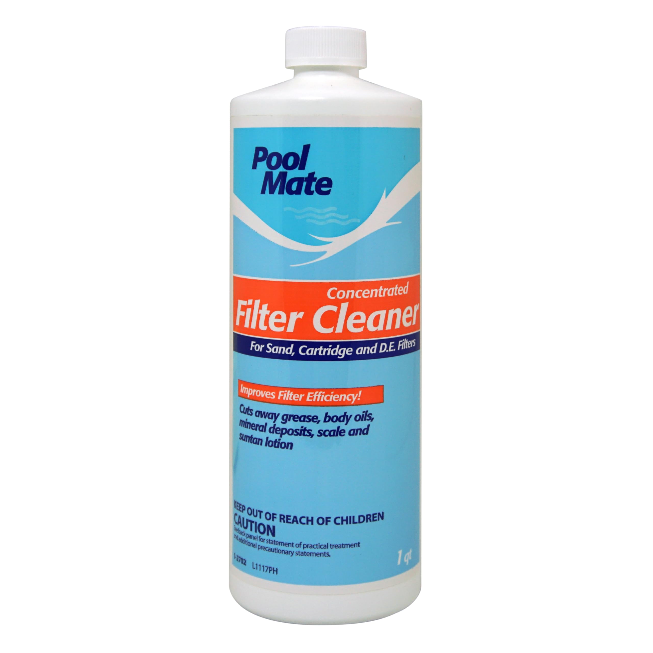 Pool Mate 1-Quart Concentrated Pool Filter Cleaner, Made in USA