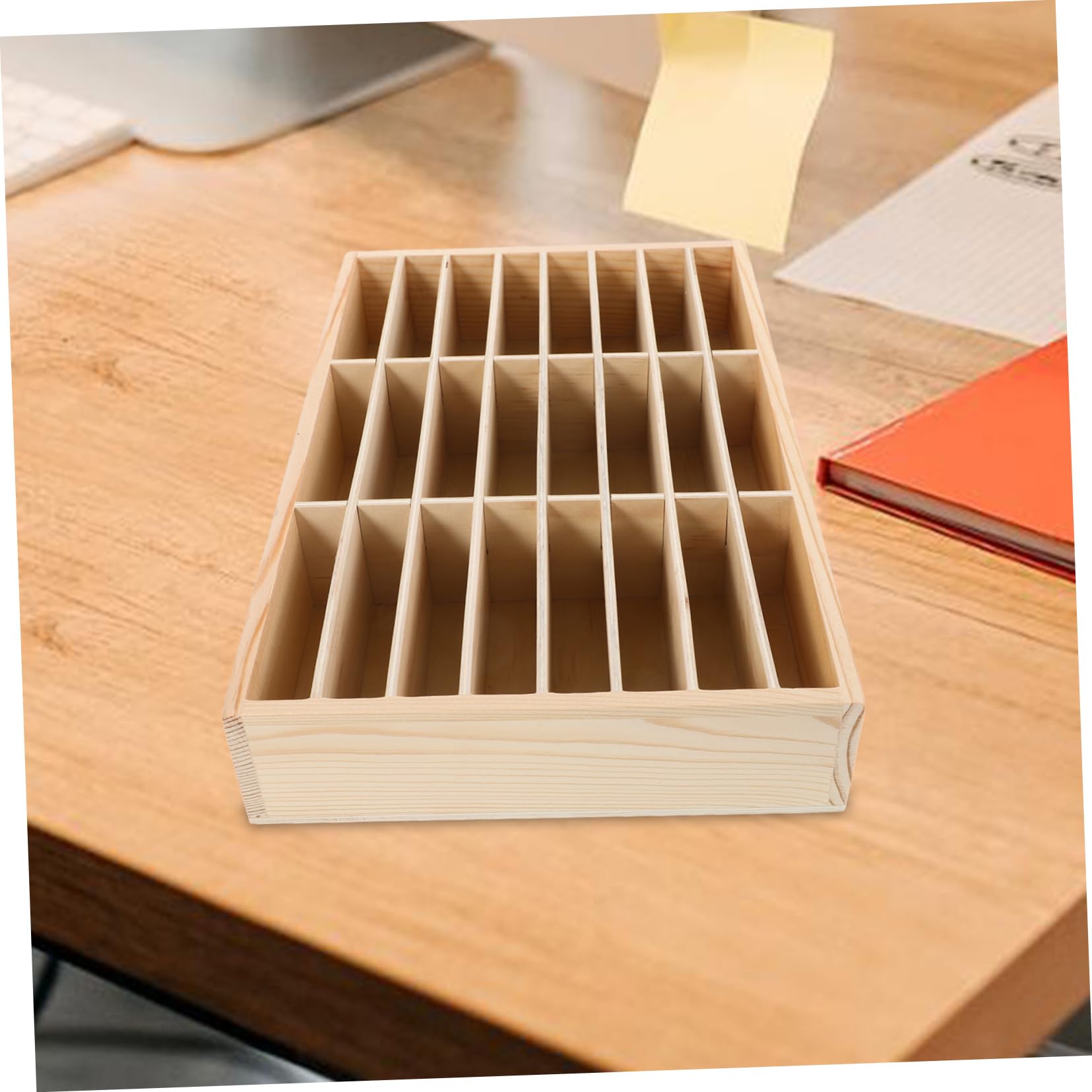 Organizer da Scrivania in Legno Griglie per Porta Cellulare e Accessori Scrivania Ufficio, Decor Festa Scuola per Ufficio e Laboratorio Riparazioni