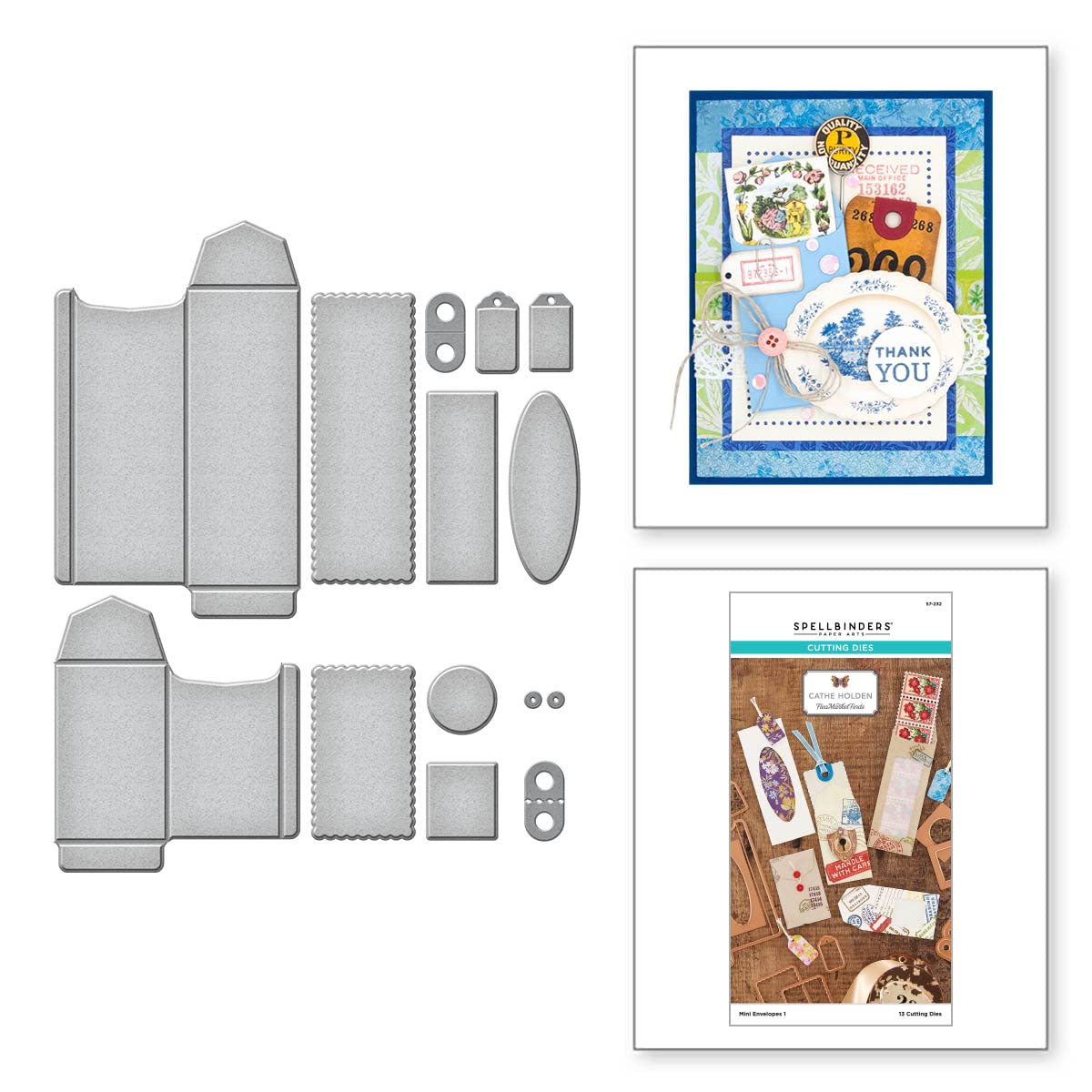 Spellbinders Mini Envelopes 1, Metal, ONE