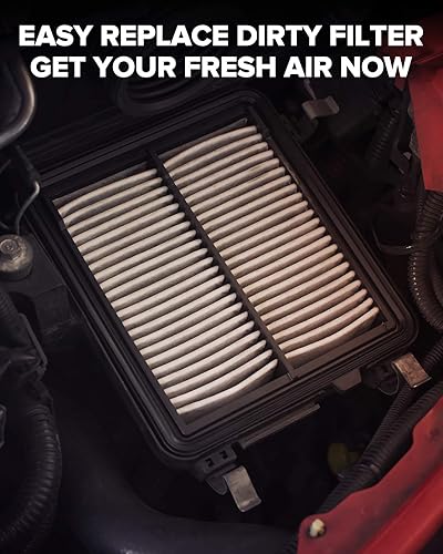 Miniatura 6 de PHILTOP Filtro de aire de motor, EAF015 de repuesto para Accord L4 (2003-2007) TSX (2004-2008), compatible con filtro de aire CA9564, protege el