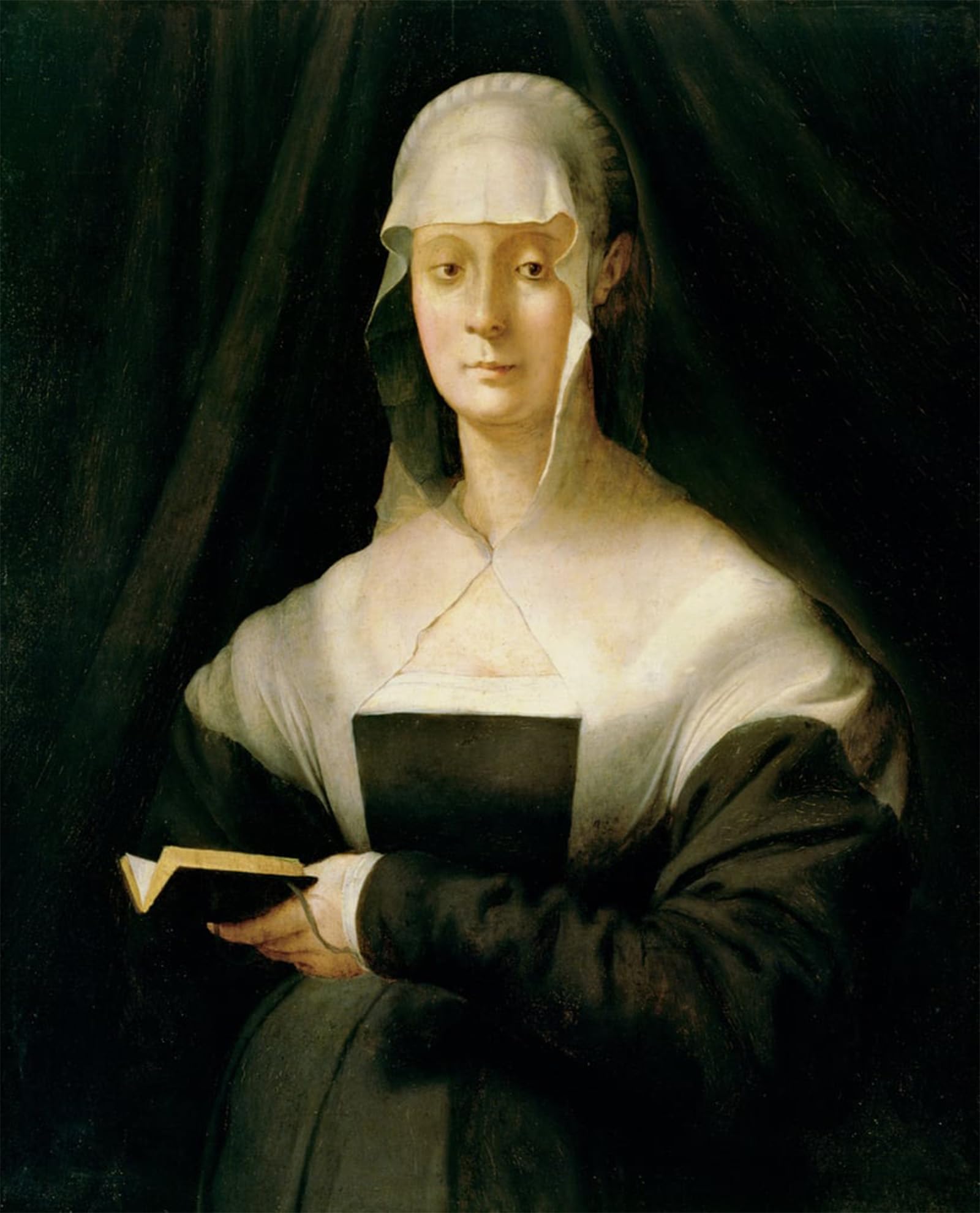 ARTXLXXBN Famous Painting Canvas Artwork Graffiti Print Portrait of Maria Salviati by Jacopo Pontormo Portrait Canvas Image for Home Decor 60x90cm