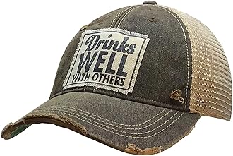 VINTAGE LIFEFunny Hats for Women and Girls, Distressed Trucker Baseball Cap with Sayings