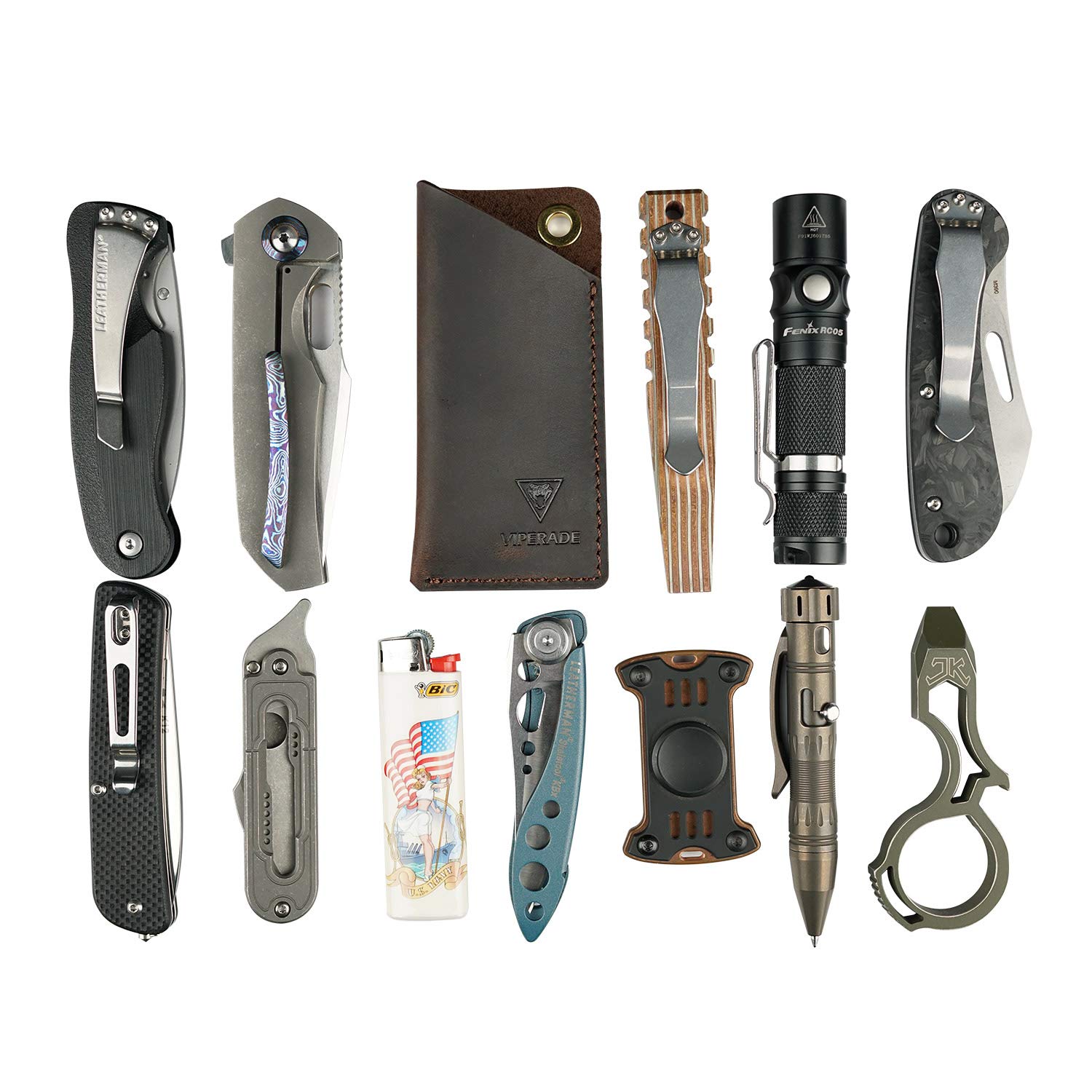 Buy VIPERADE PJ11 Leather EDC Pocket Slip for Rebar KICK/Crater knife