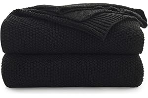 Plush and Cozy Black Waffle Blanket: A Luxurious Embrace for Your Comfort