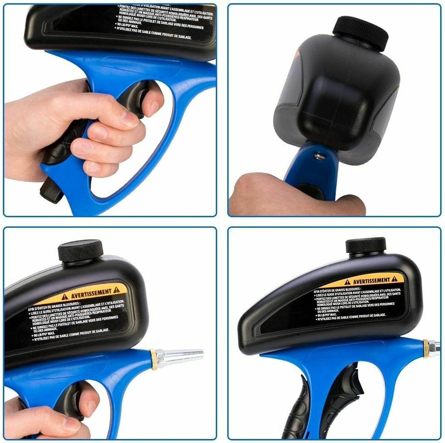 Sand Blaster Airbrush Portable Sandblast Abrasive Blasting Machine YUBJIANG