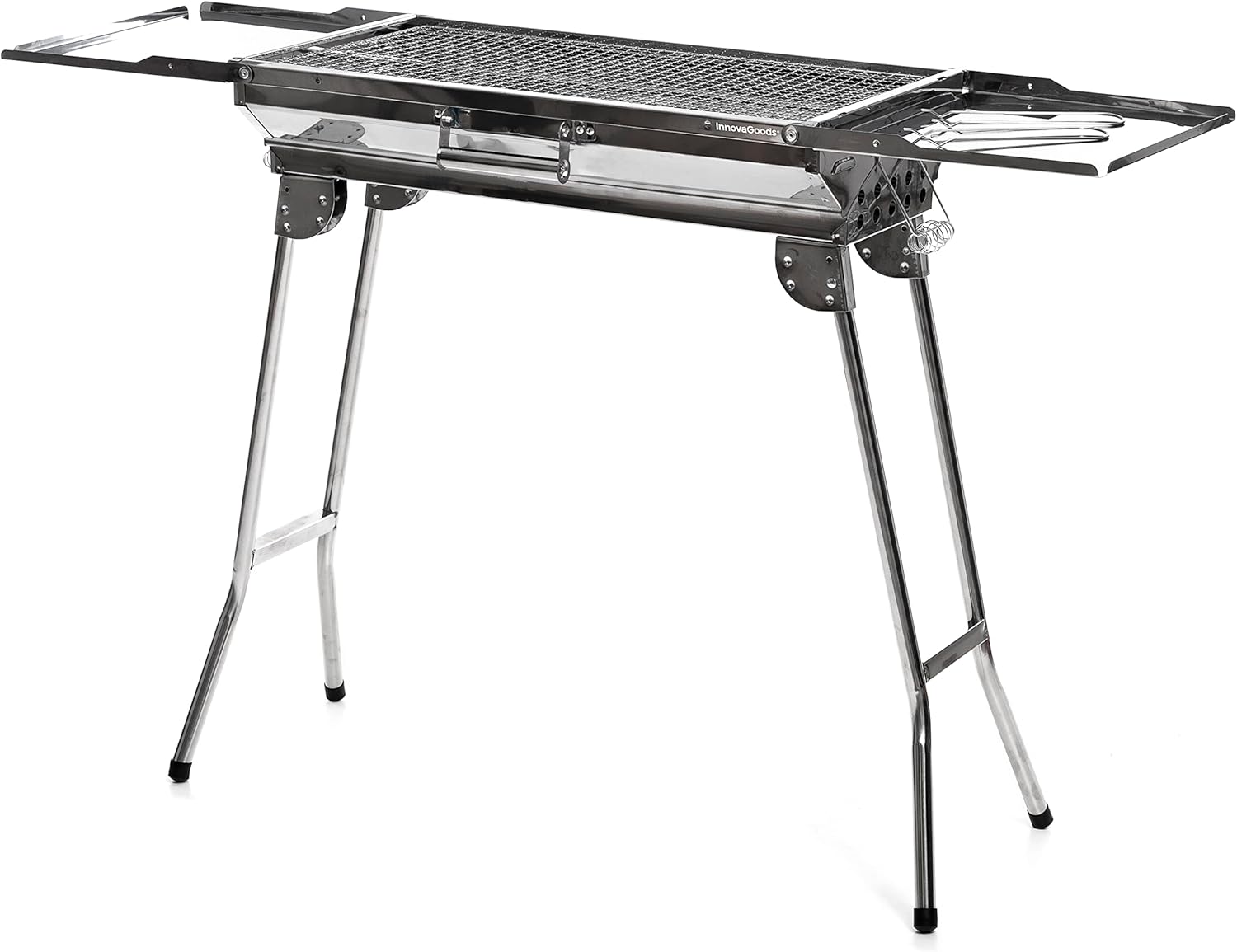 InnovaGoods® Barbecue ExelQ, Barbecue in carbonio portatile, barbecue portatile, facile e comodo da trasportare, ideale per risparmiare spazio, in acciaio inox InnovaGoods® Barbecue ExelQ, Barbecue in carbonio portatile, barbecue portatile, facile e comodo da trasportare, ideale per risparmiare spazio, in acciaio inox