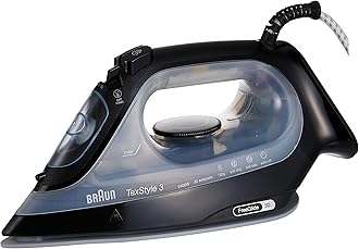 Braun TeXStyle Steam Iron, Black, Si 3055 Bk."Min 1 year manufacturer warranty"