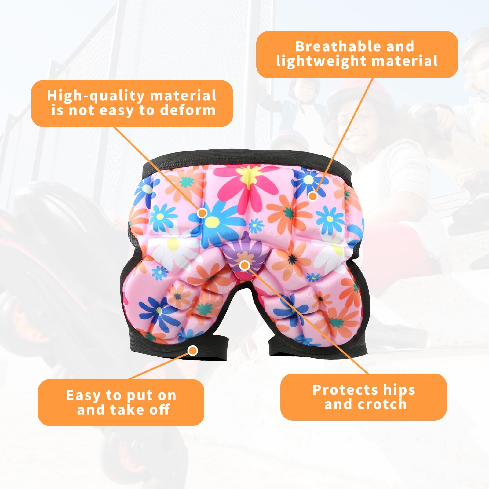 Pantaloncini Imbottiti BORDSTRACT Bambini - Protezione Fianchi E Inguine, Per Snowboard, Pattinaggio, Ciclismo - Foto 10