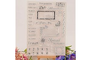 Large Calendar Planner Month Postage Week Memorandum Stamp Clear Stamps