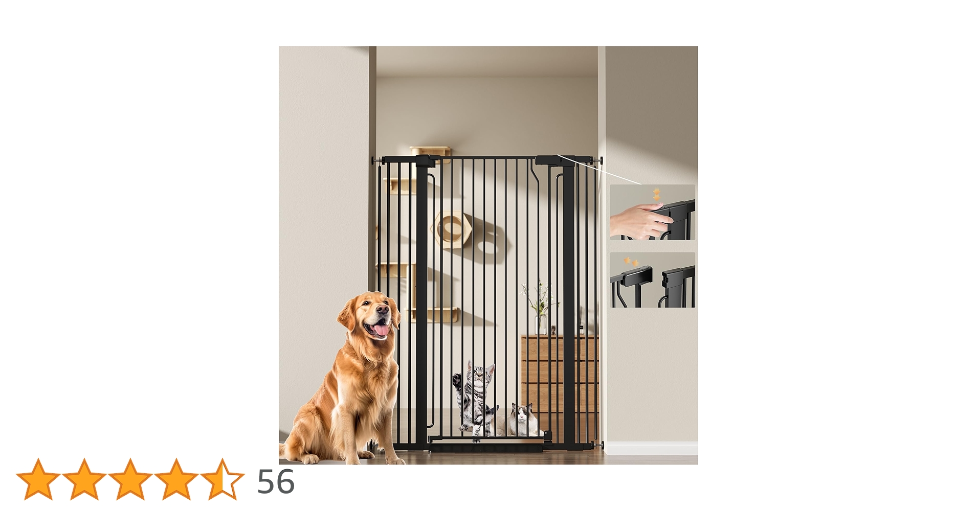 Amazon.co.jp: Hapineko ペットゲート 130cm 猫 ハイタイプ