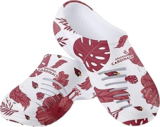 Women's NFL Team Logo Ladies Floral White Water Garden Shoe Clog Sandals