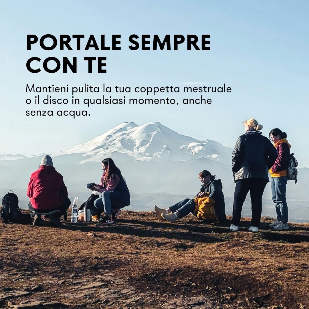 Lunette Salviette per Coppetta Mestruale – Per Coppette Mestruali e Dischi quando non hai Aqua a Dsposizione – Senza Pofumo – Compostabili e Vgane – Prodotte in Finlandia – 20 salviette