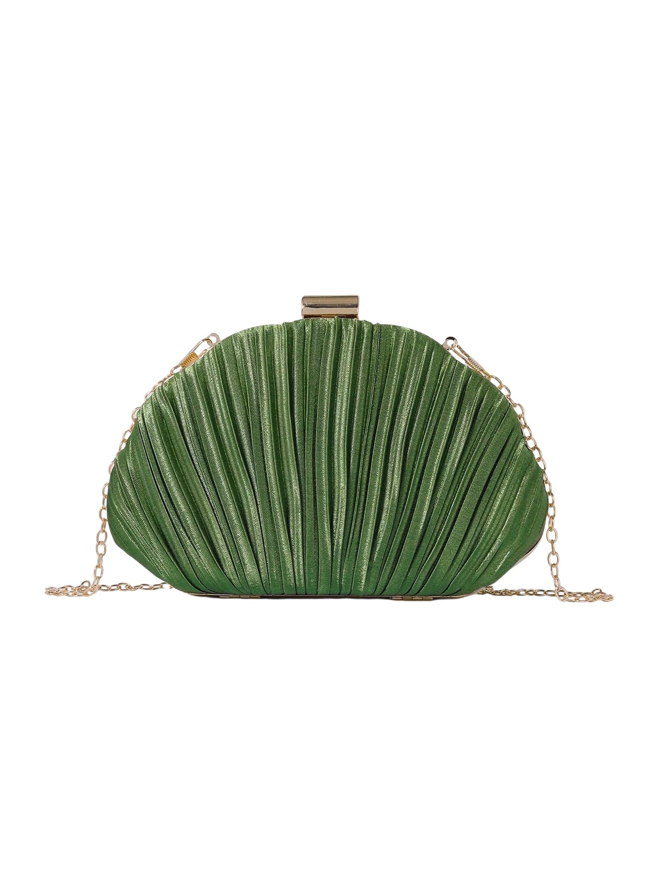 QWINEE Women's Shell Shaped Clutch Purse Seashell Purse Evening Bag