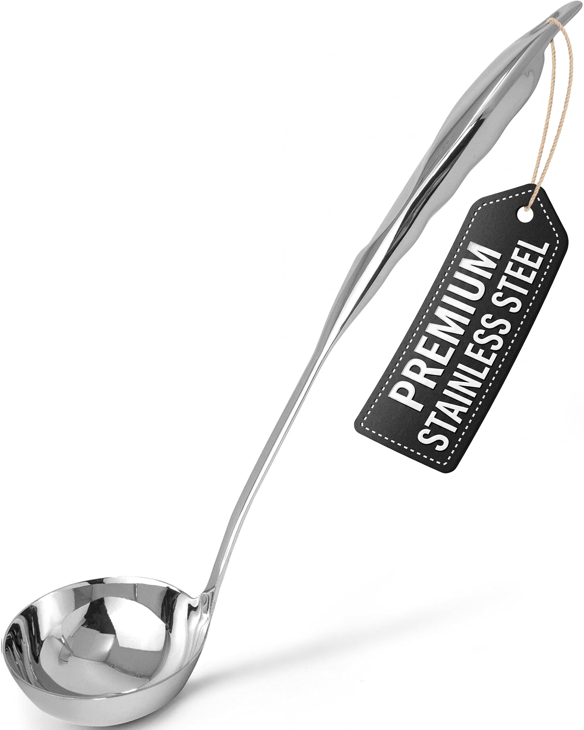 Zulay Kitchen Stainless Steel Soup Ladle - 13" -1